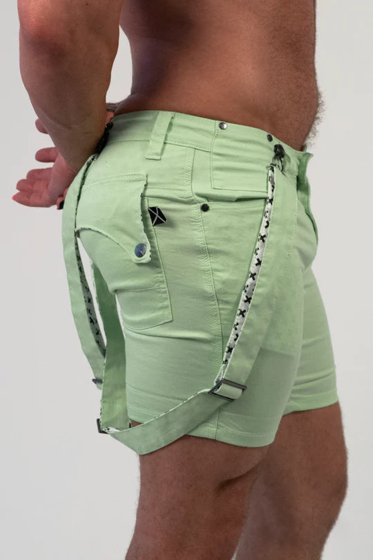 Tiger HOrse Linus Stretch Shorst Lime