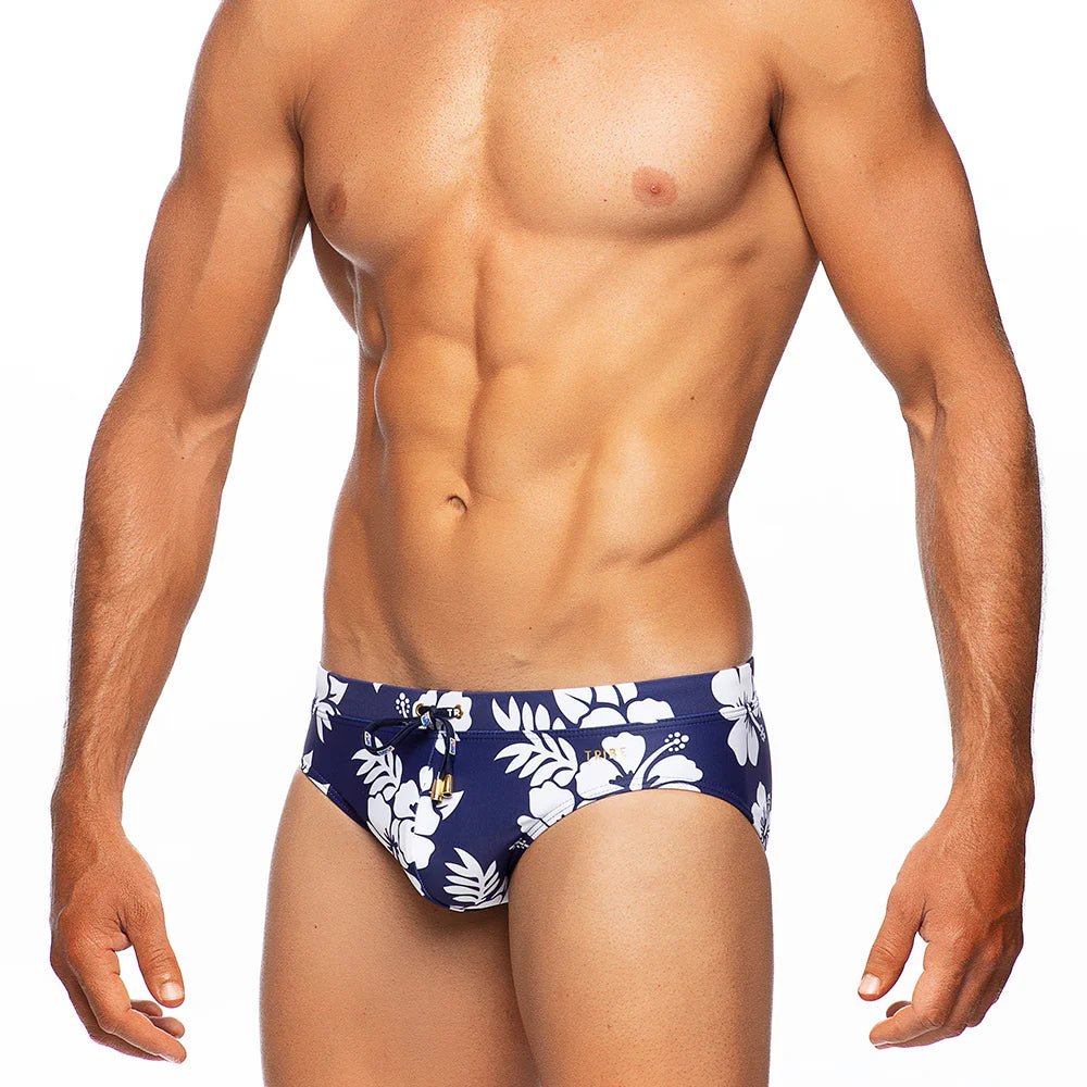 Tribe Aloha Lo Rise Swim Brief Navy