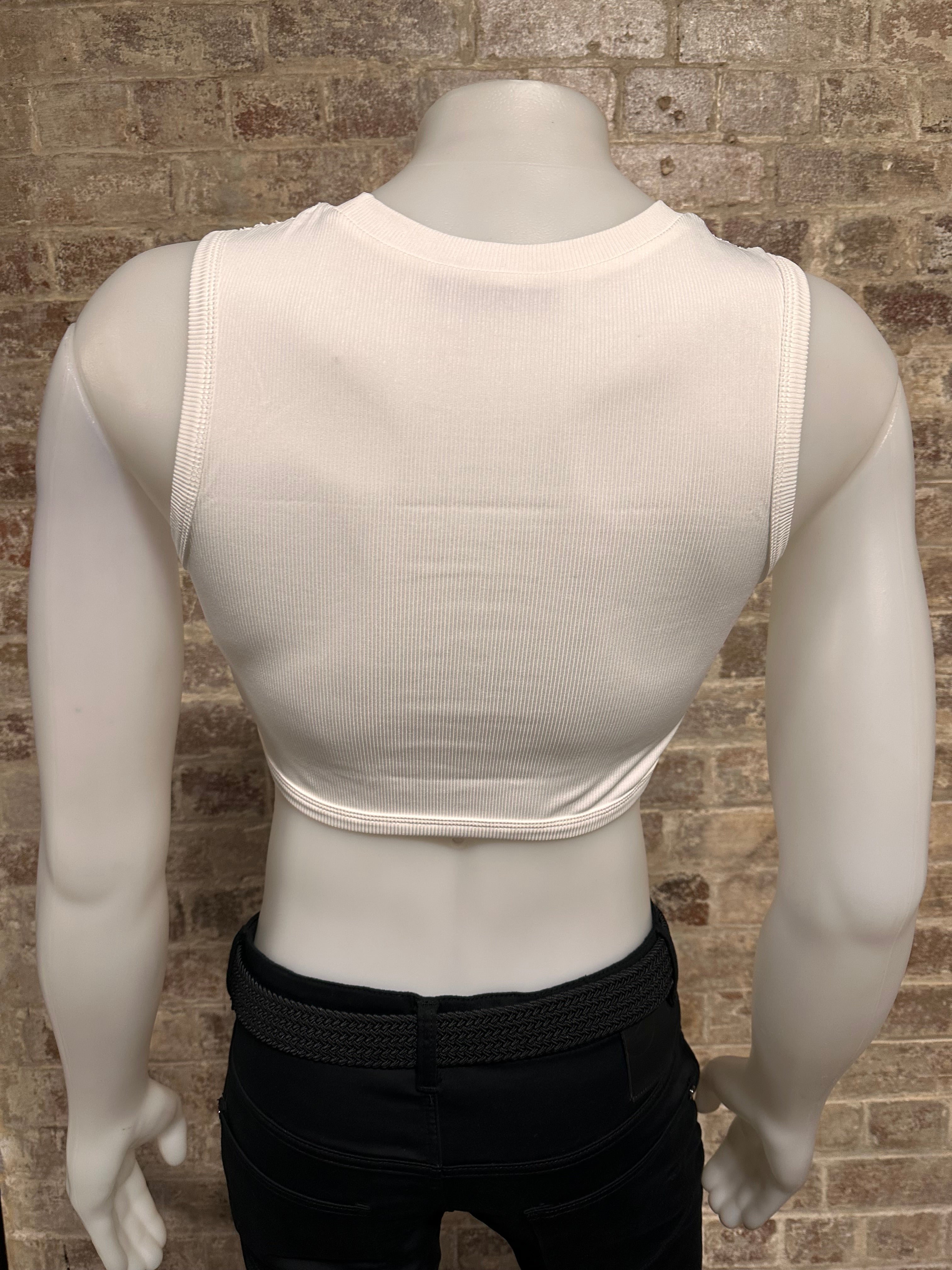 Daly Male Crop Top with Bodice Design