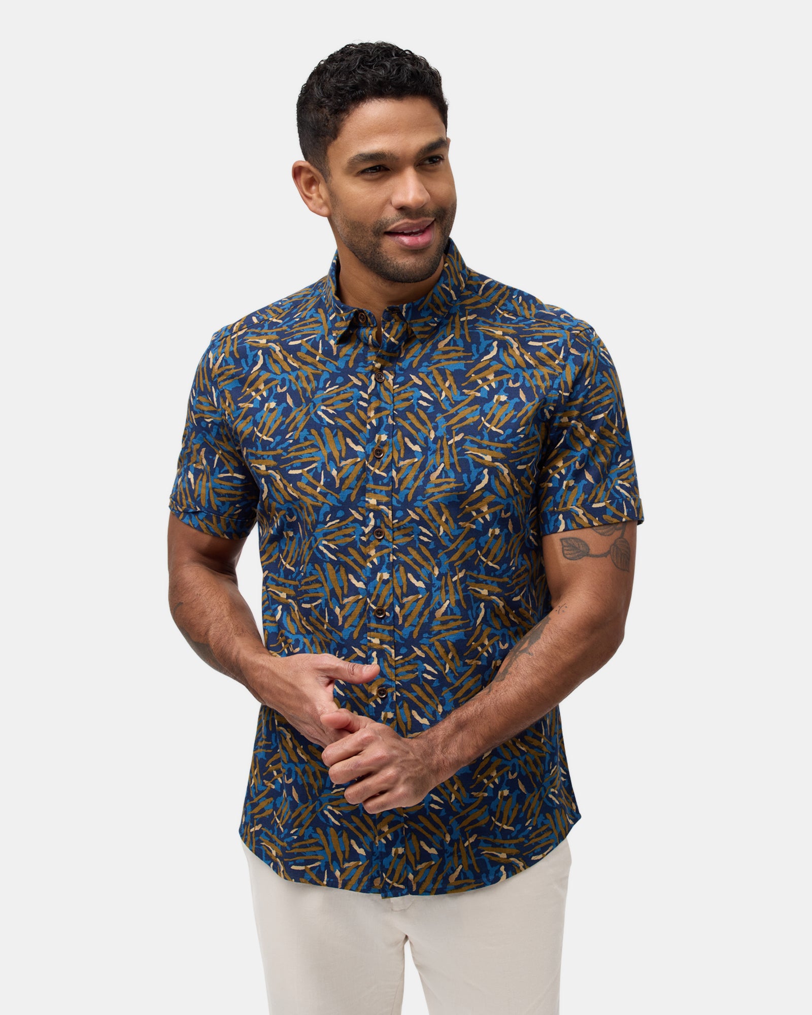 Brooksfield Short Sleeve Casual Shirt