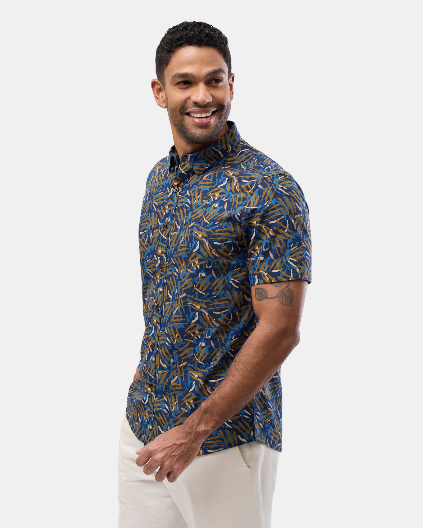 Brooksfield Short Sleeve Casual Shirt