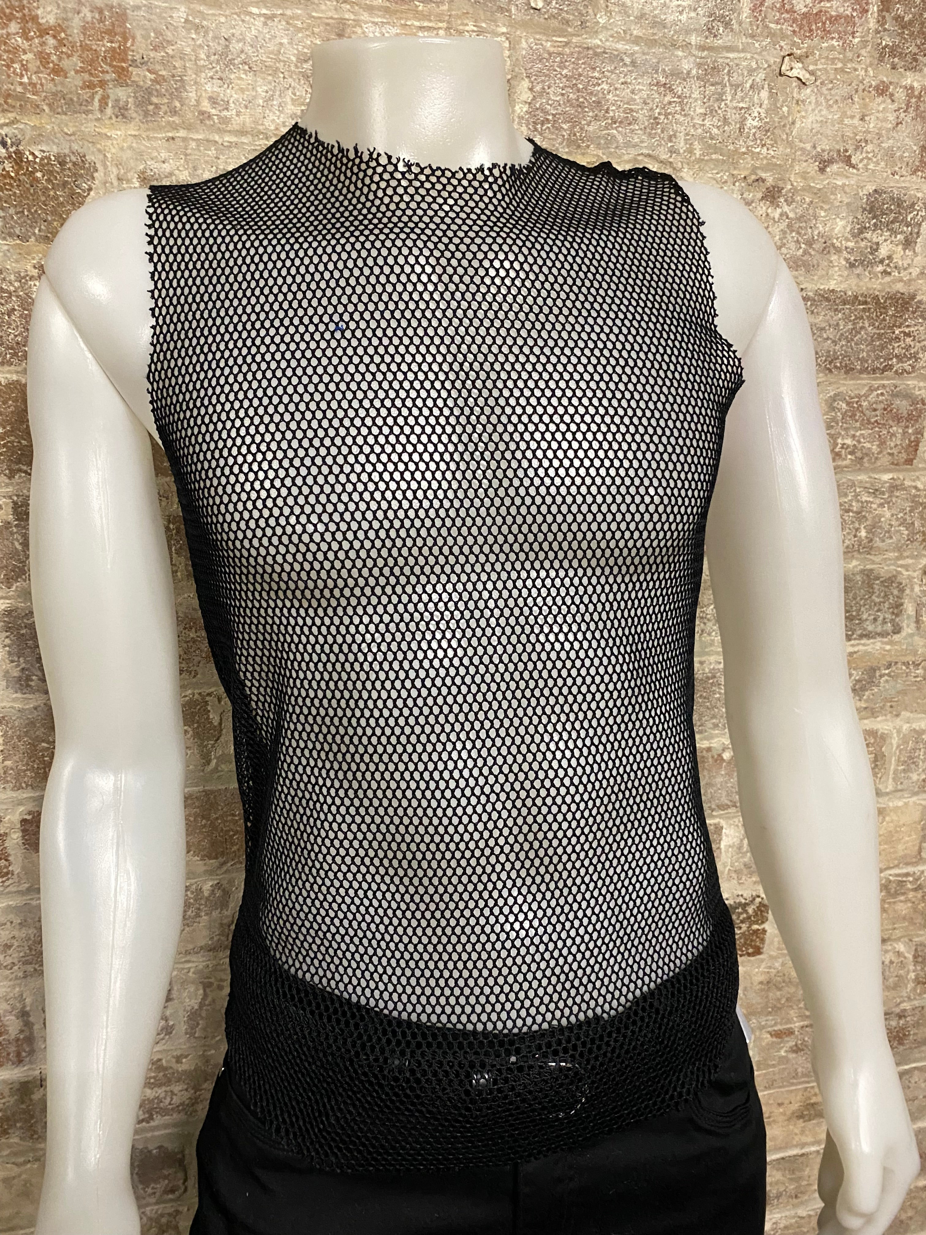 Daly Male Rough Edge Mesh Tank Top