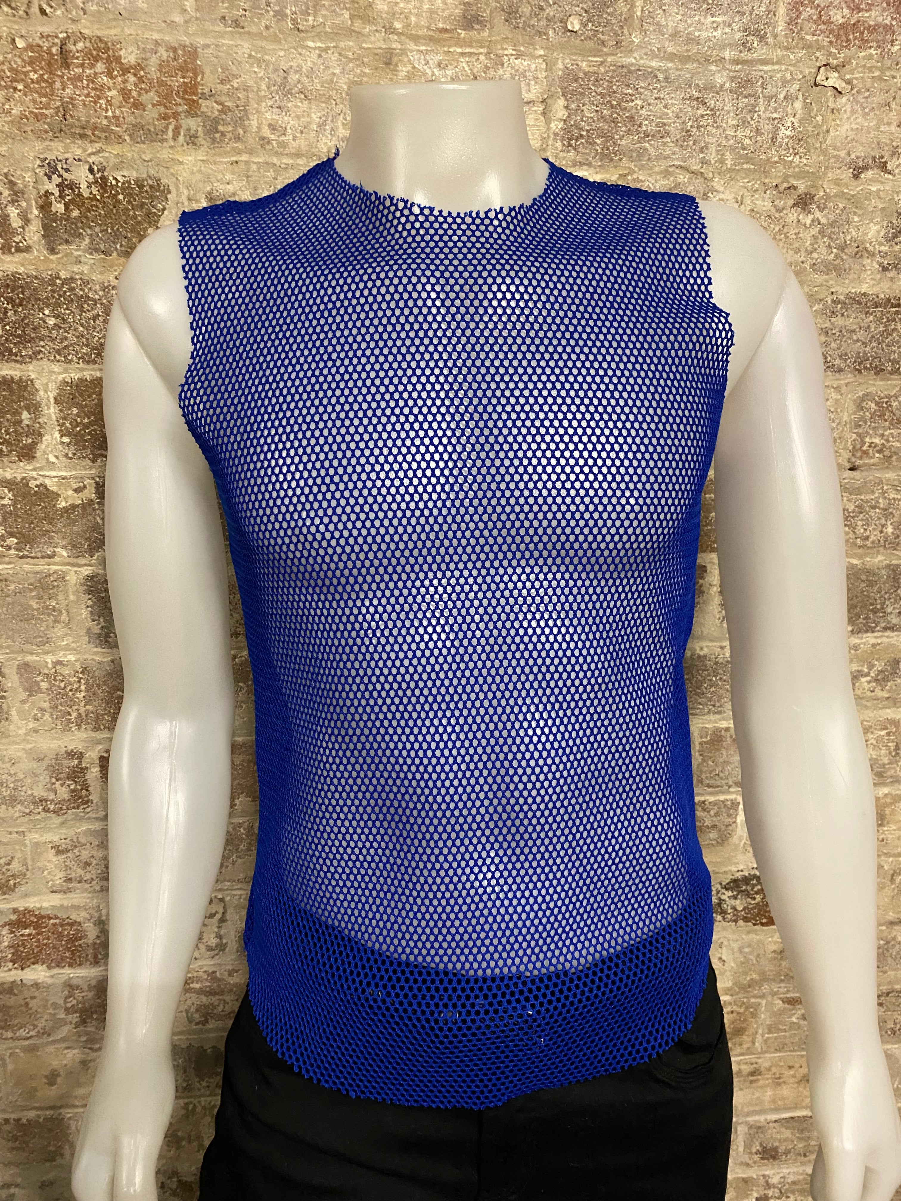 Daly Male Rough Edge Mesh Tank Top