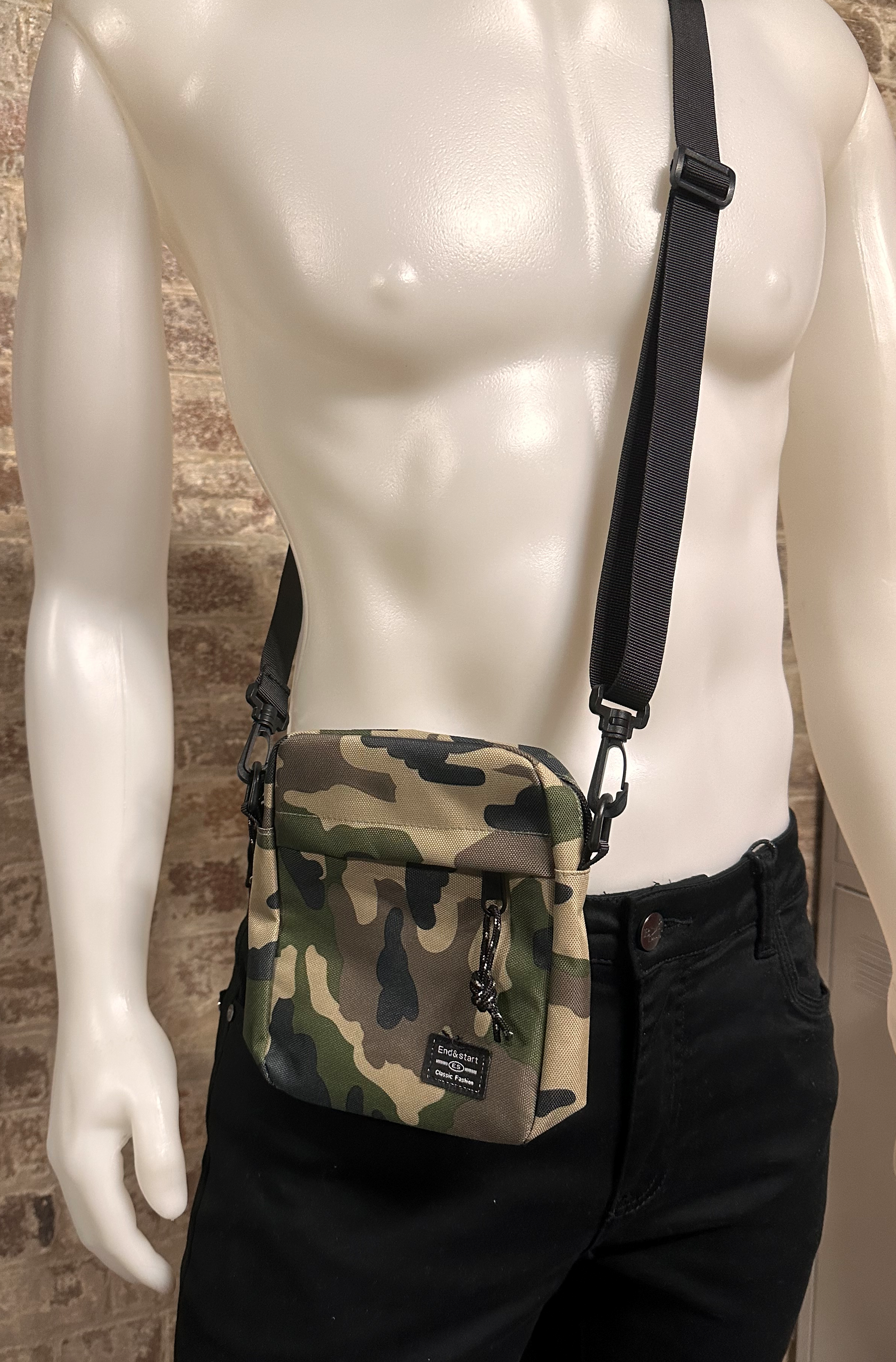 Canvas Cross Body Bag Camouglage