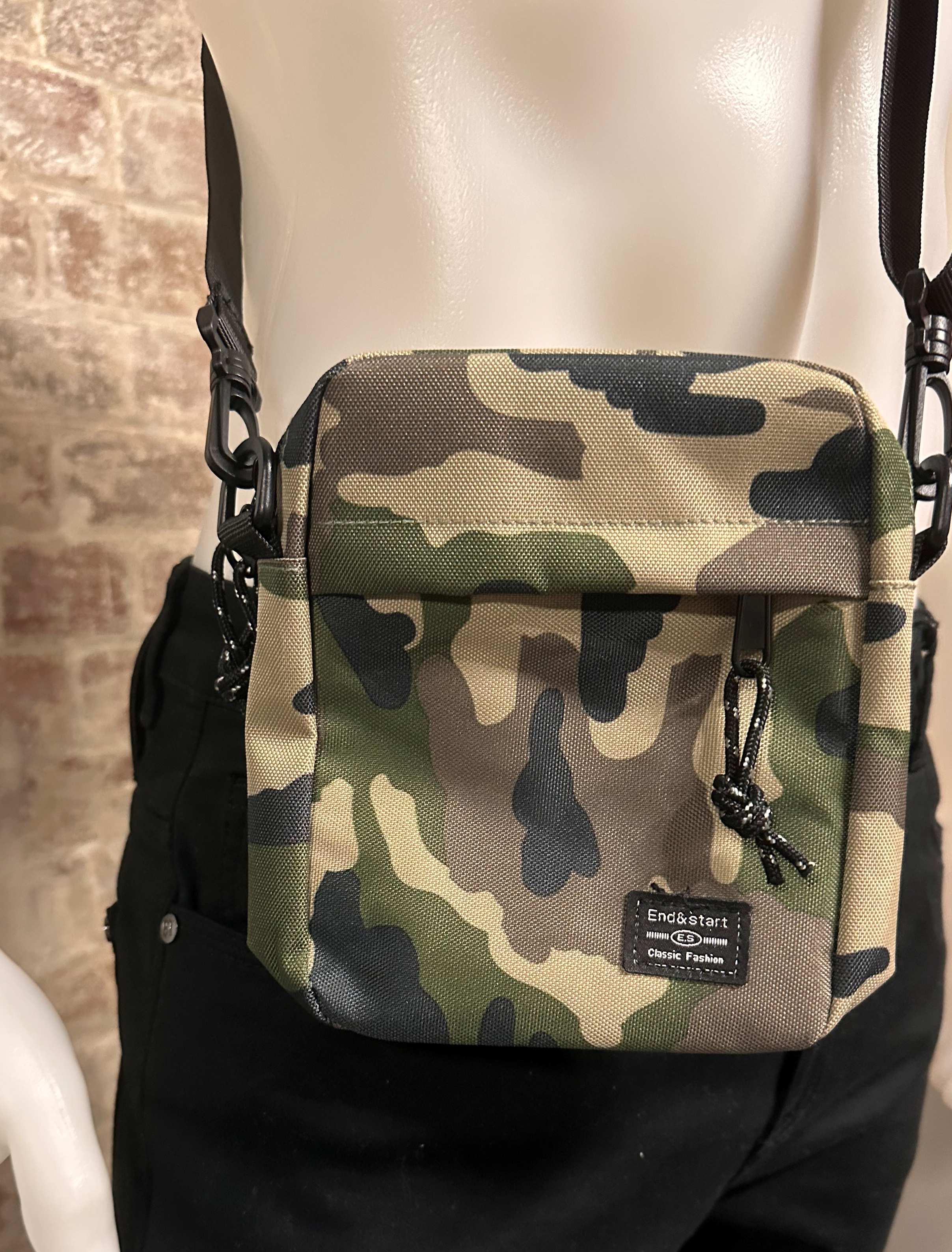 Canvas Cross Body Bag Camouglage