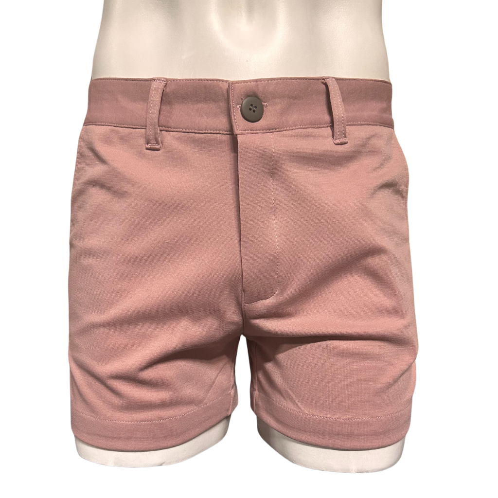 Christopher Daniels Slim Fit Stretch Shorts Dusty Pink