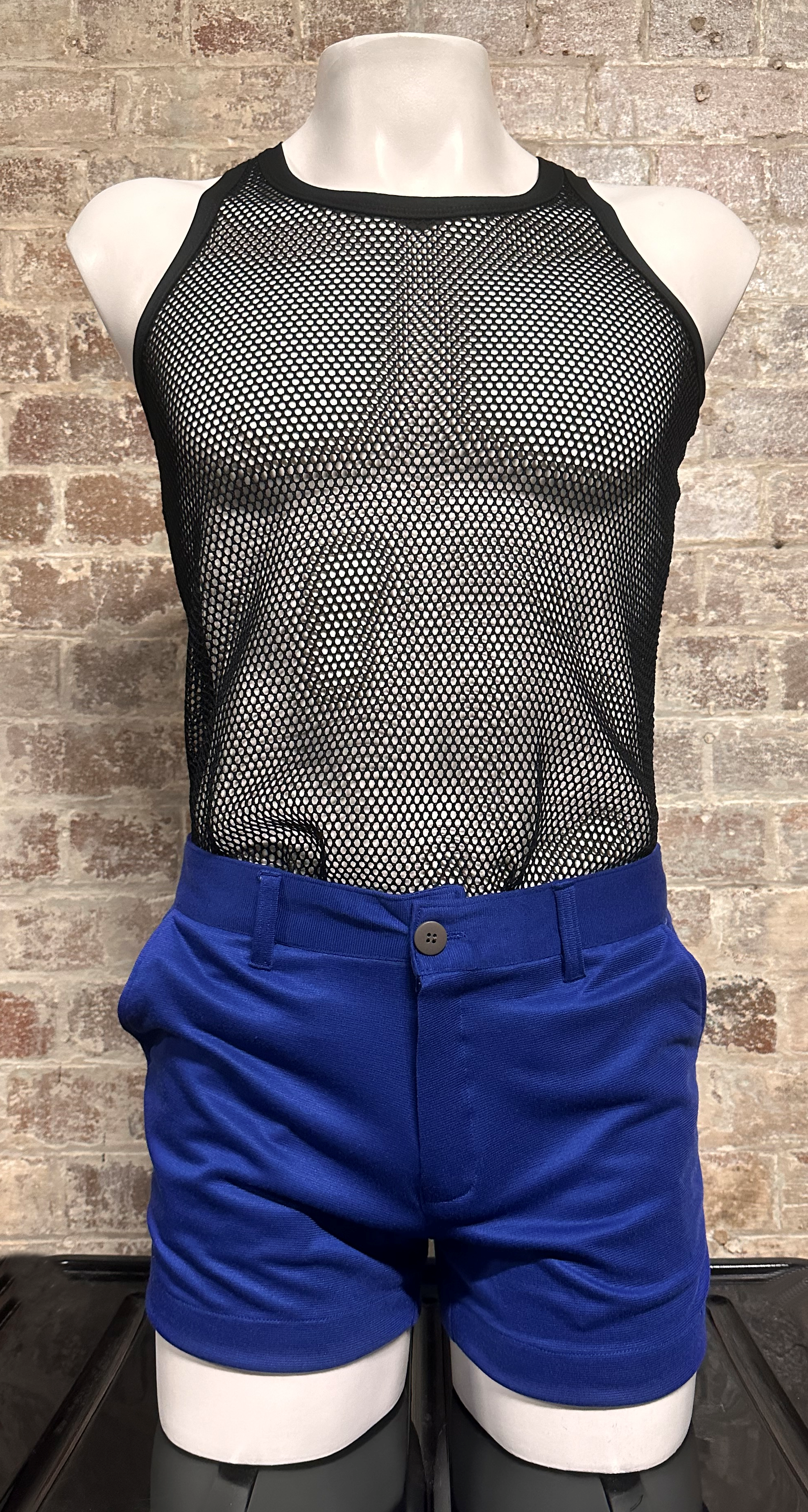 Christopher Daniels Slim Fit Stretch Shorts Cobalt