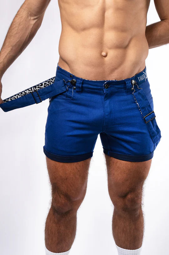 Tiger Horse Throb Stretch Shorts Blue