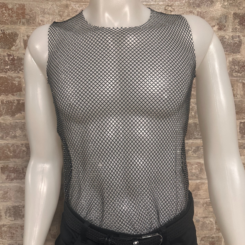 Daly Male Crystal Rhinestone Tank Top