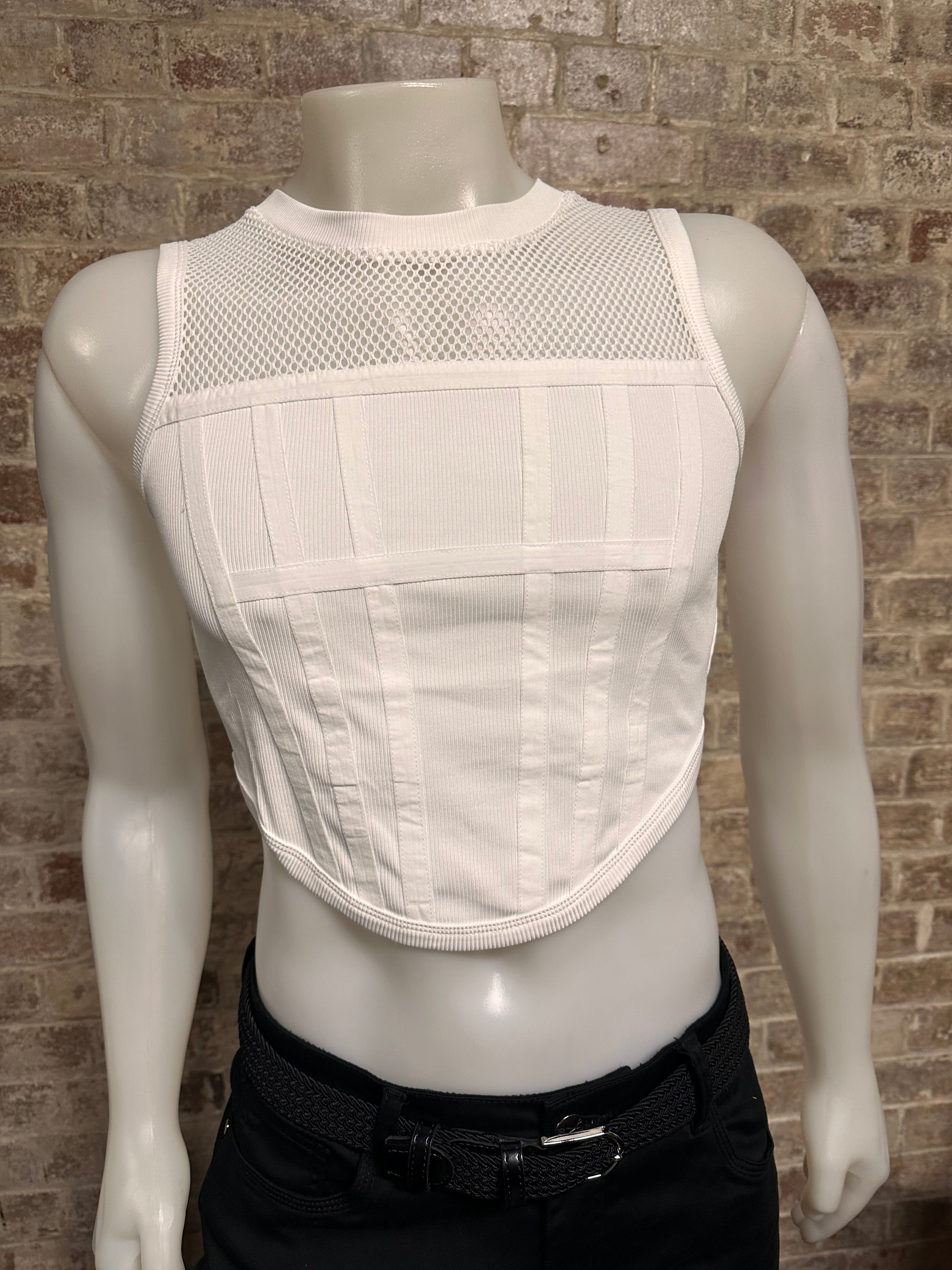 Daly Male Crop Top with Bodice Design
