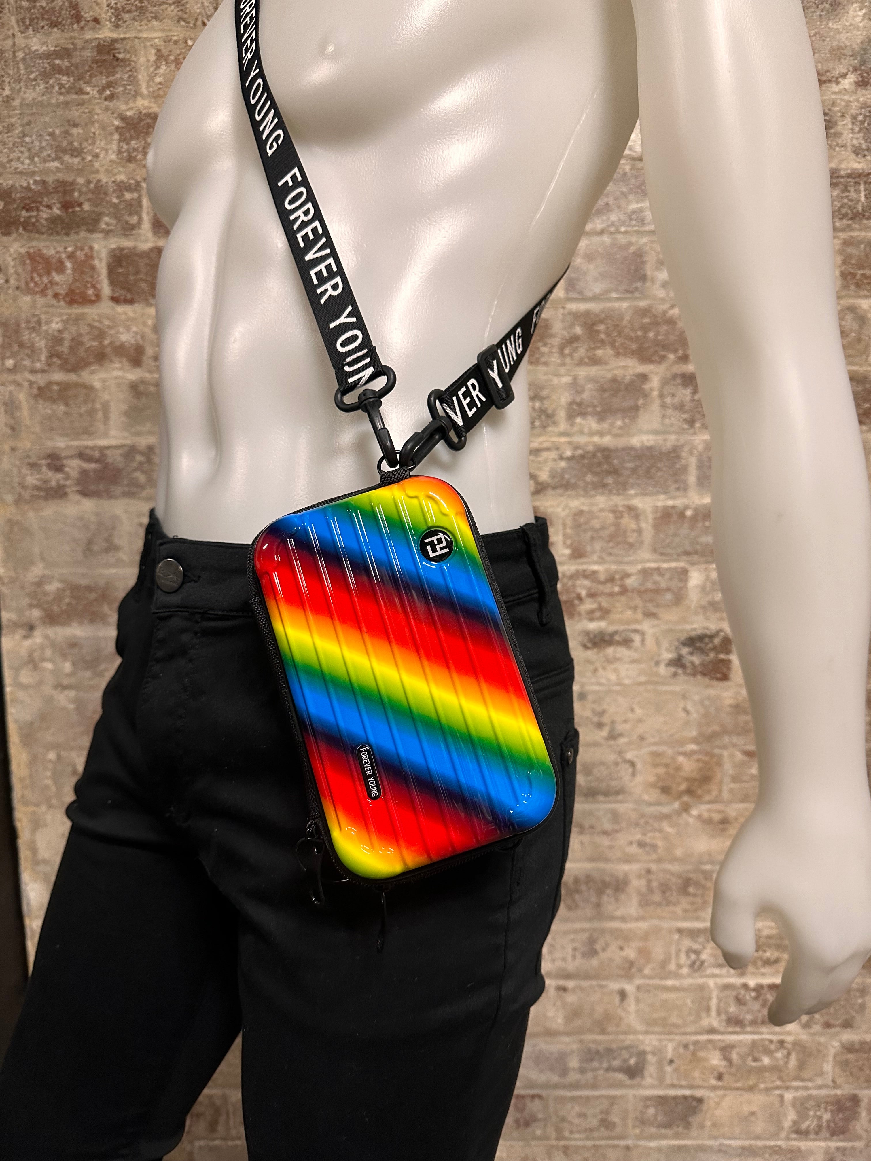 Forever Young Hard Case Cross Body Bag Pride Small