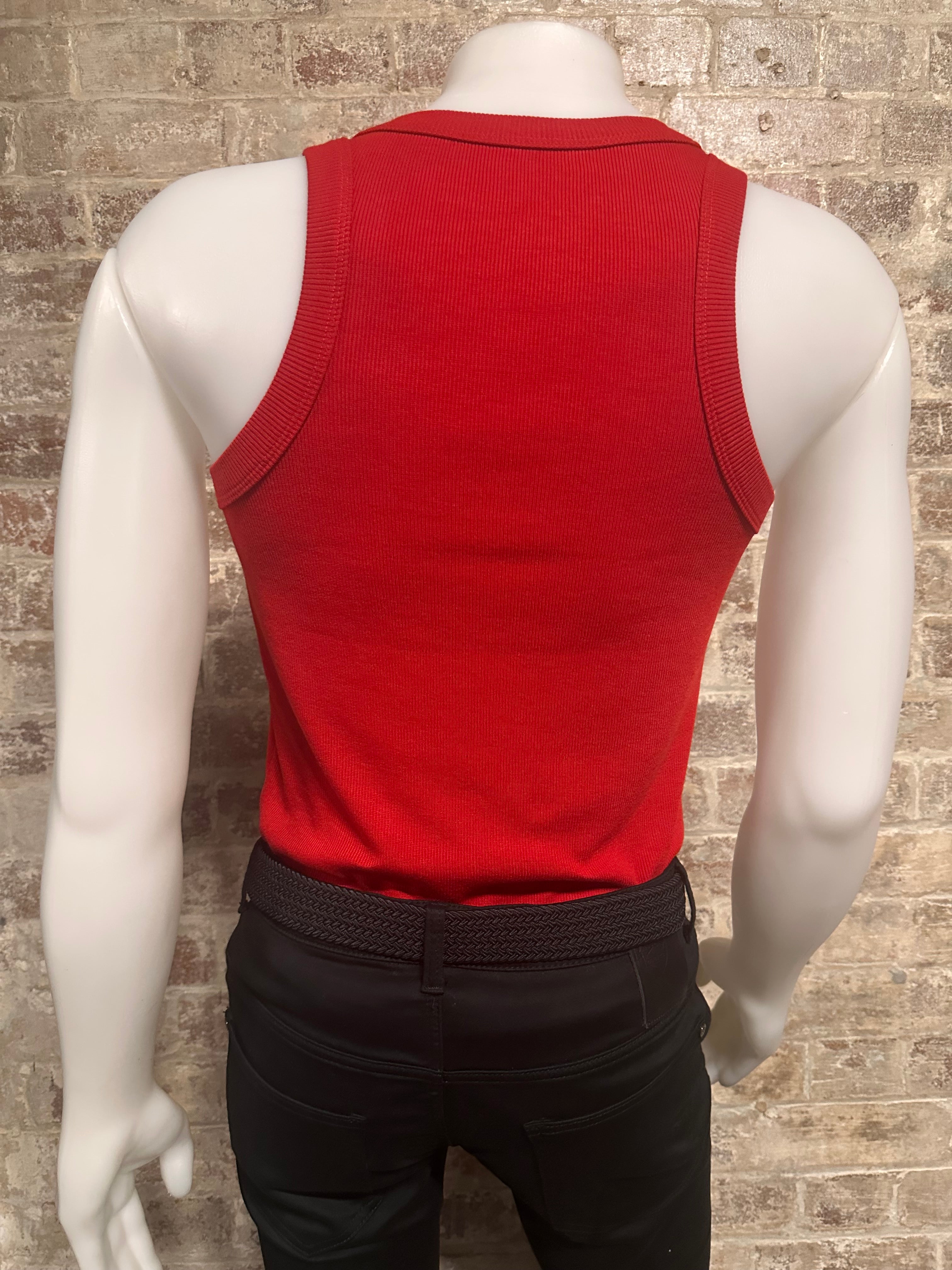 Daly Male Basic Essential Singlet Red