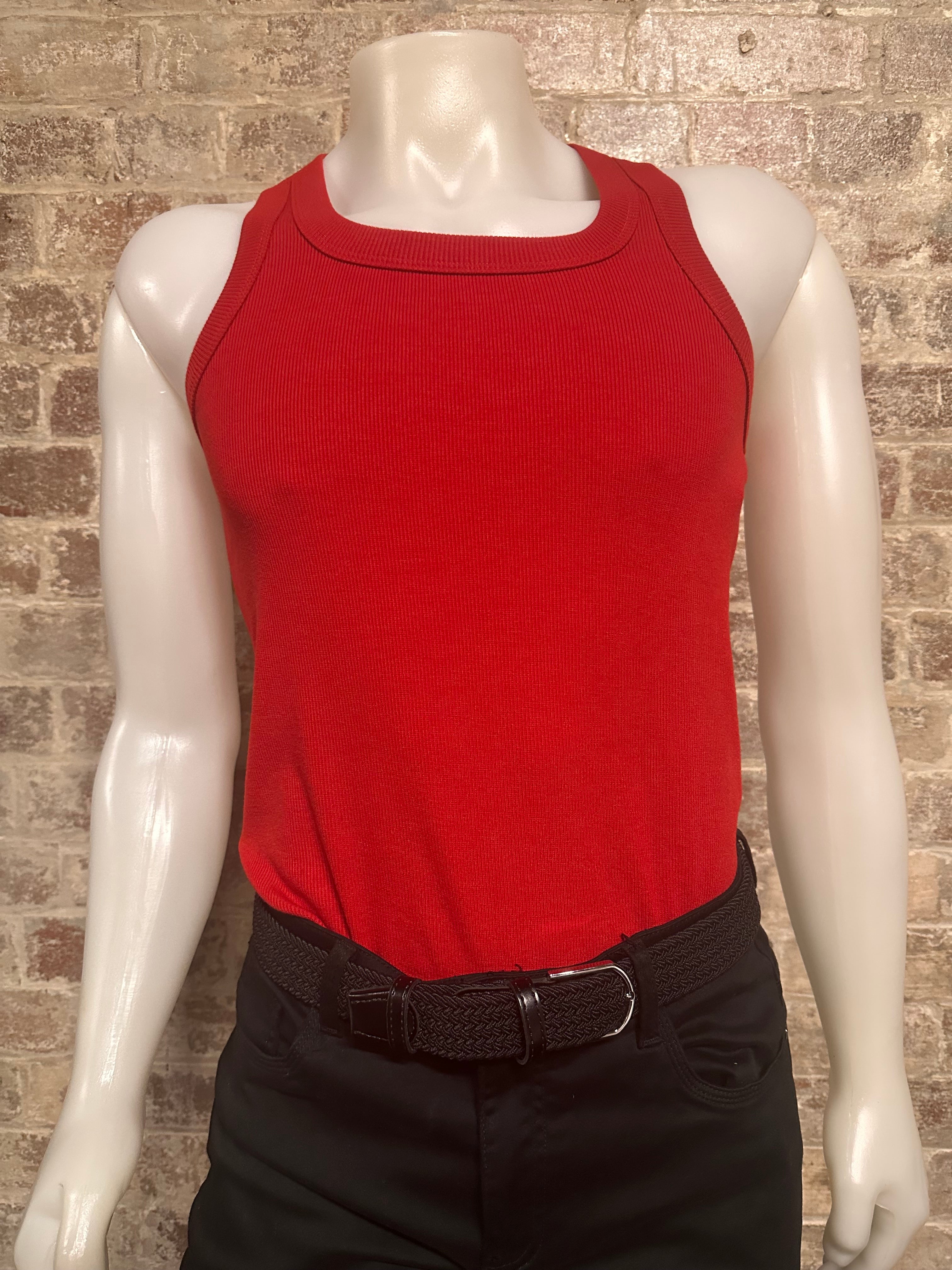 Daly Male Basic Essential Singlet Red