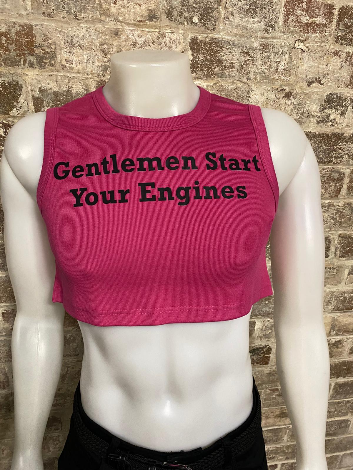 Daly Male Sleeveless Crop Top "GENTLEMEN"