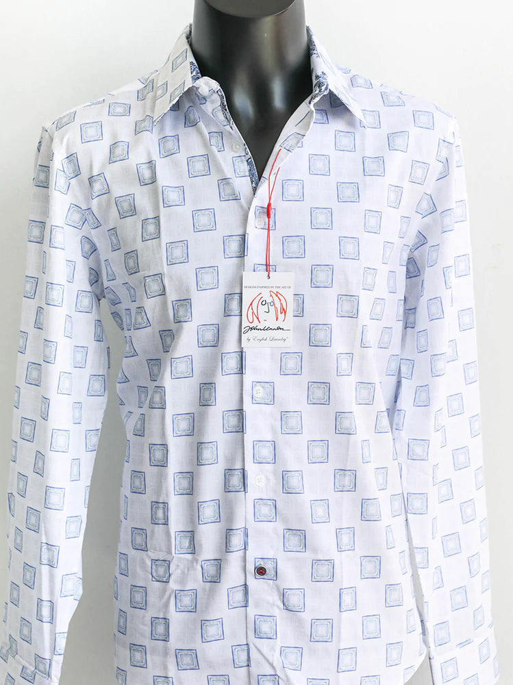 English Laundry John Lennon Long Sleeve Shirt Walkden White