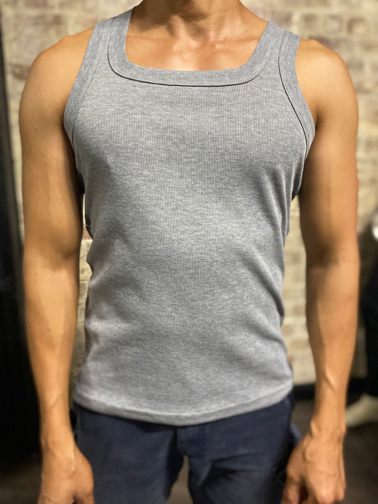 Daly Male Basic Singlet Grey