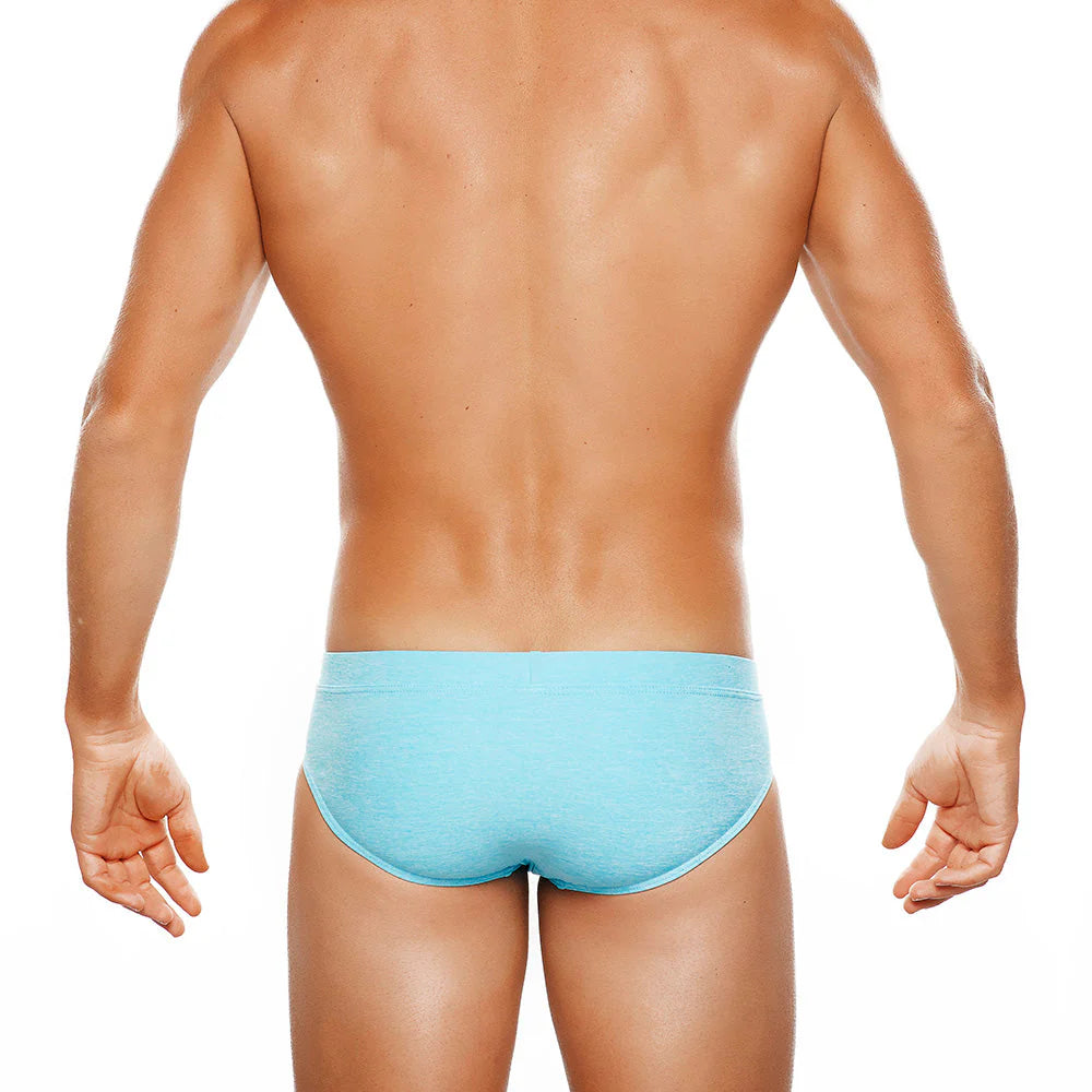 TRIBE BAHAMAS LO RISE SWIM BRIEF AQUA