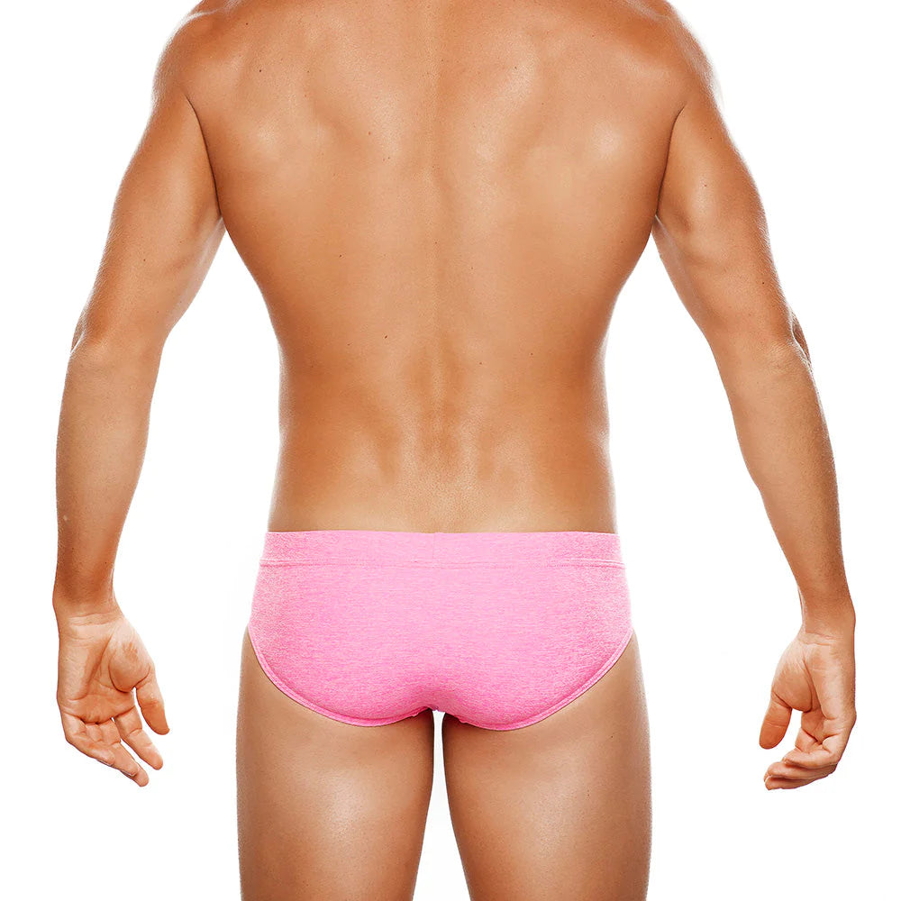 TRIBE BAHAMAS LO RISE SWIM BRIEF BUBBLEGUM