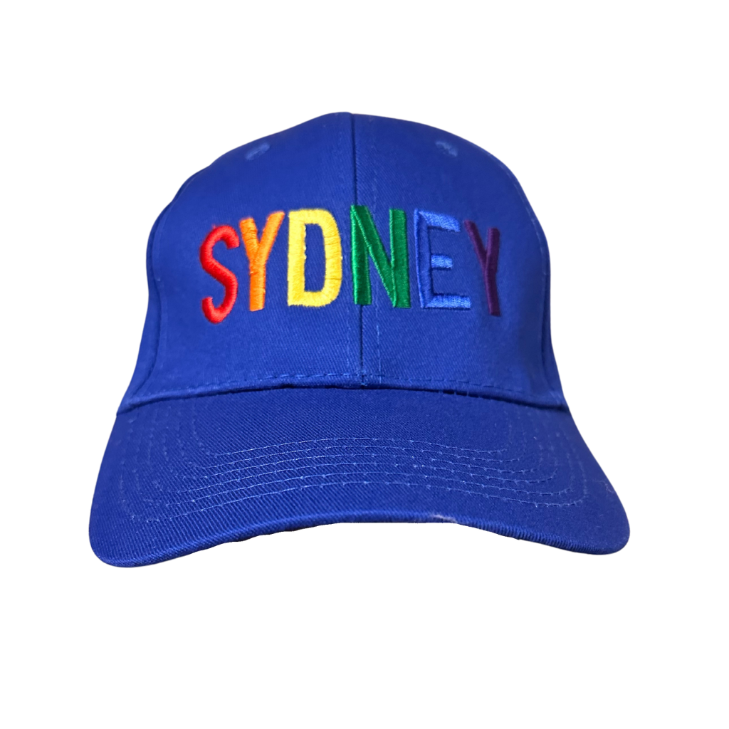 Daly Male Baseball Cap Logo "Sydney" in Pride Colours