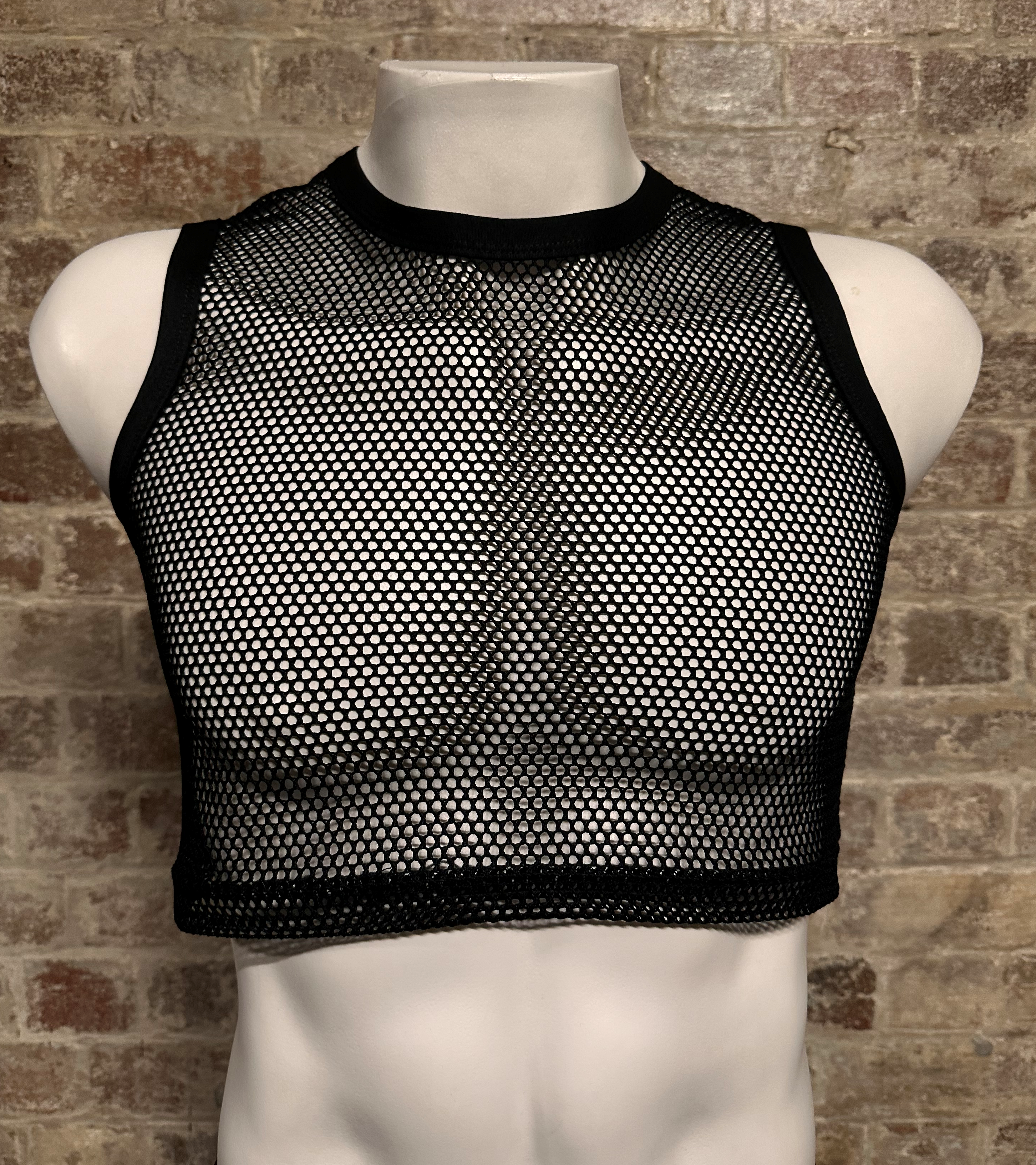 Daly Male Mesh Midriff Top