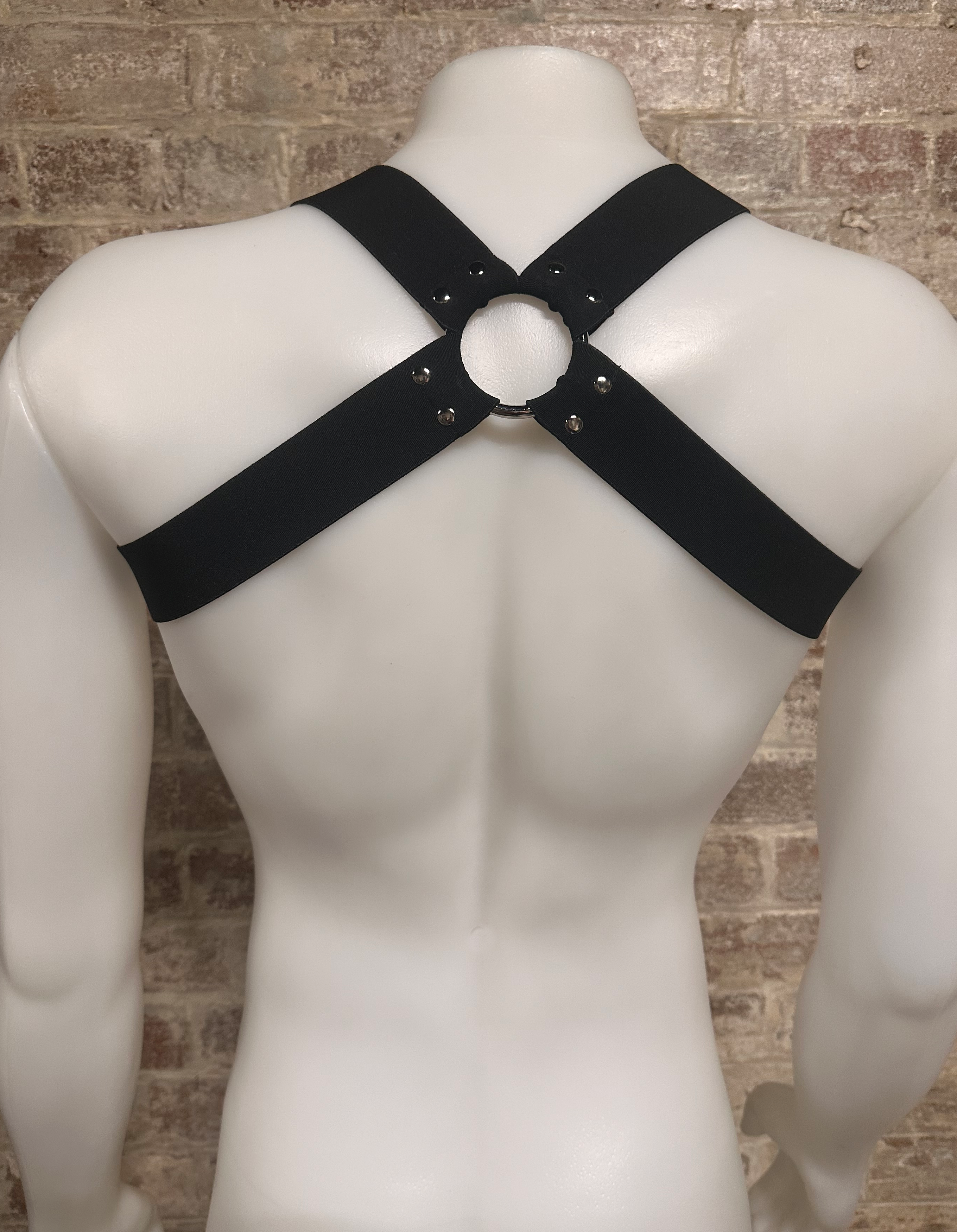 Daly Male Body Harness Black