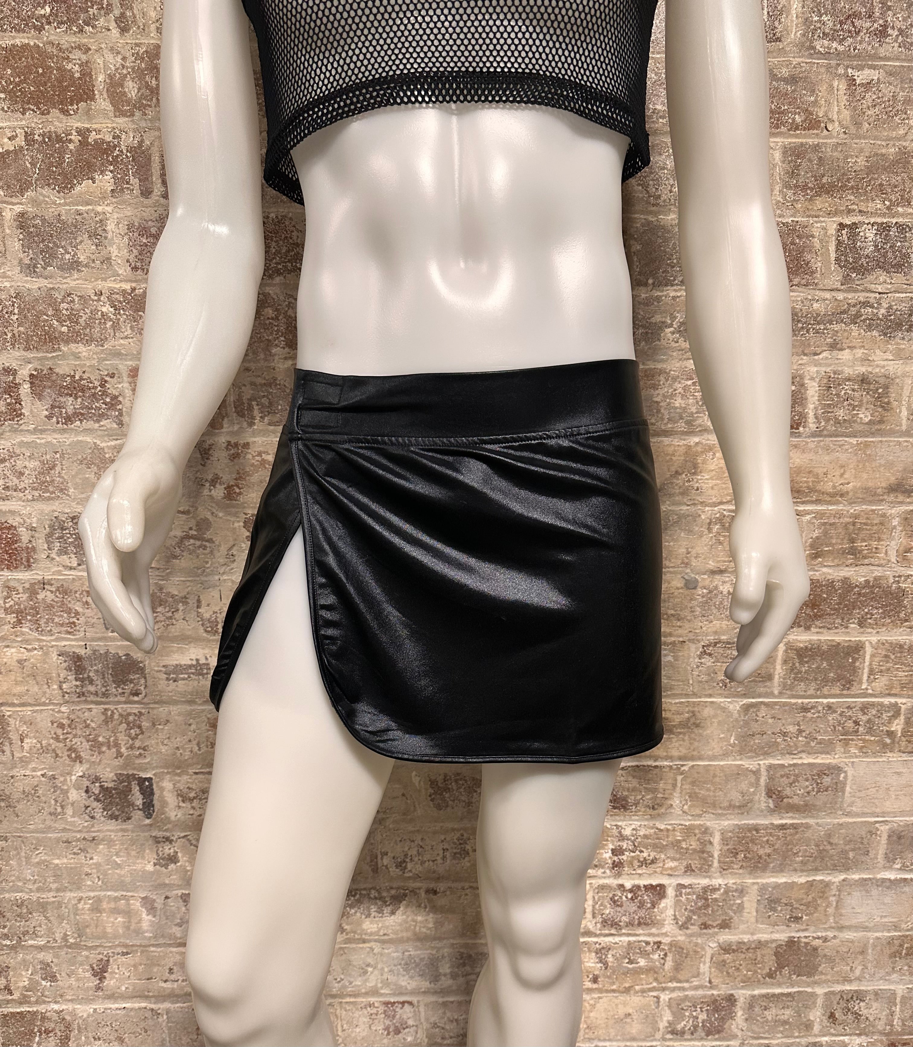 Christopher Daniels Metallic Wrap Skirt