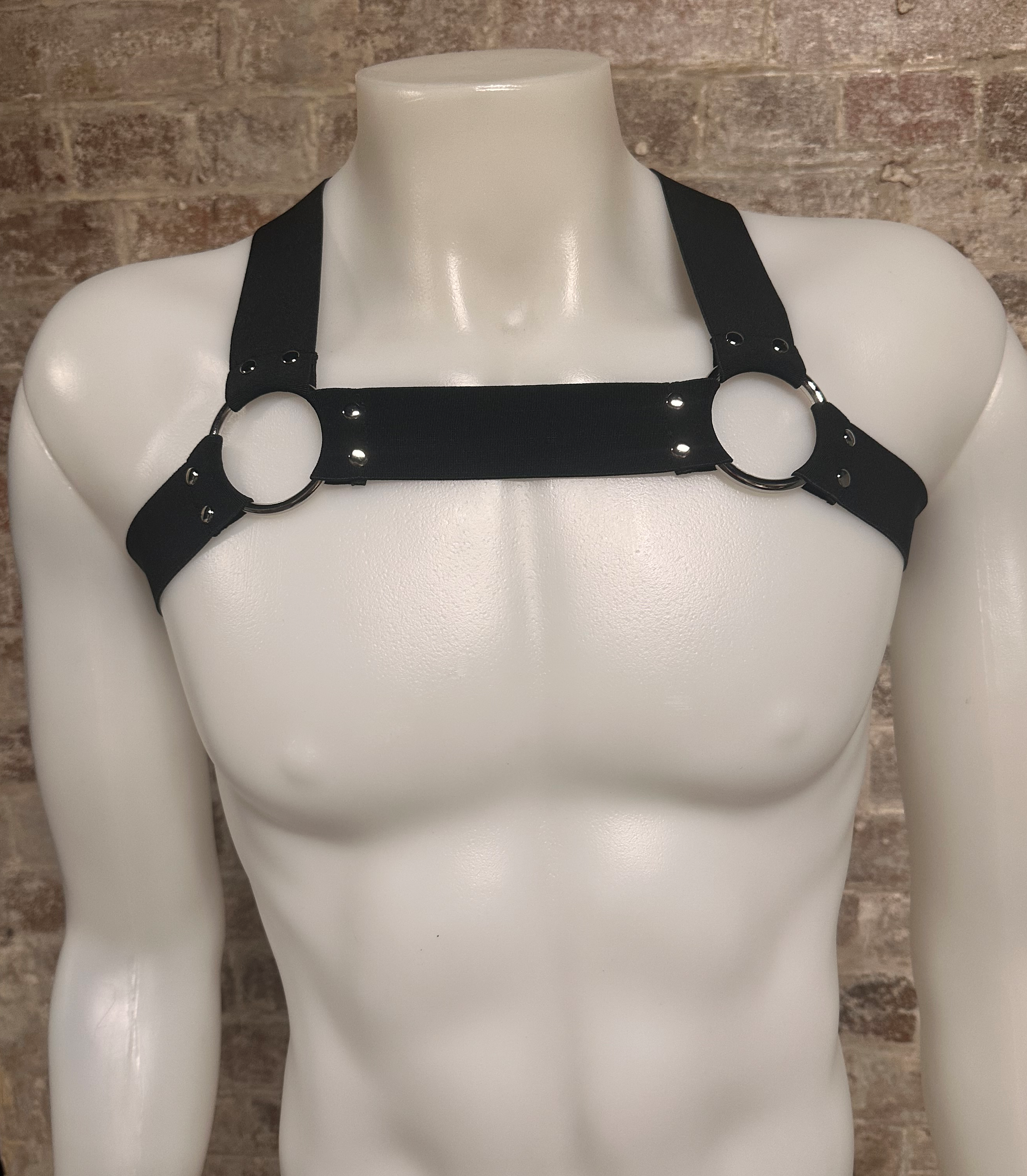 Daly Male Body Harness Black