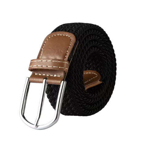 Daly Male Braided Stretch Canvas Belt