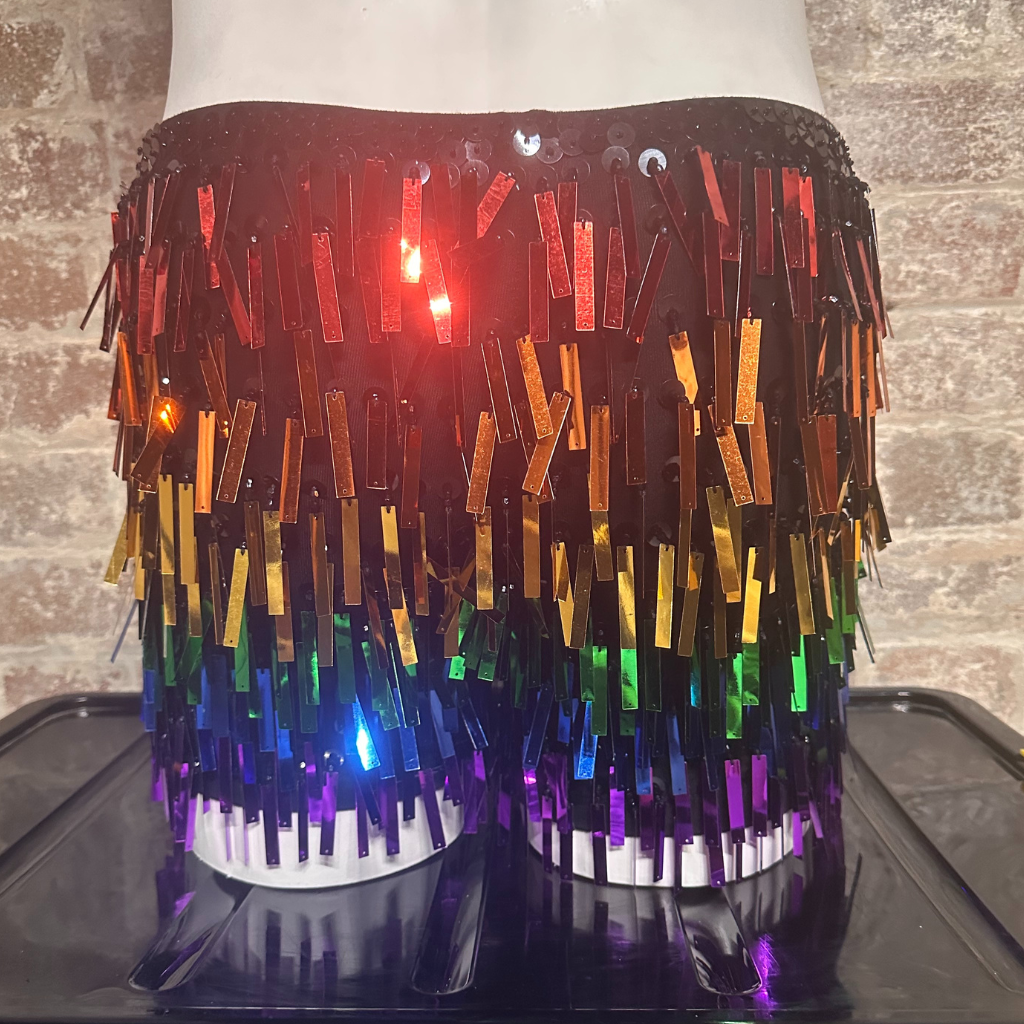 Daly Male Pride Block Sequin Shorts