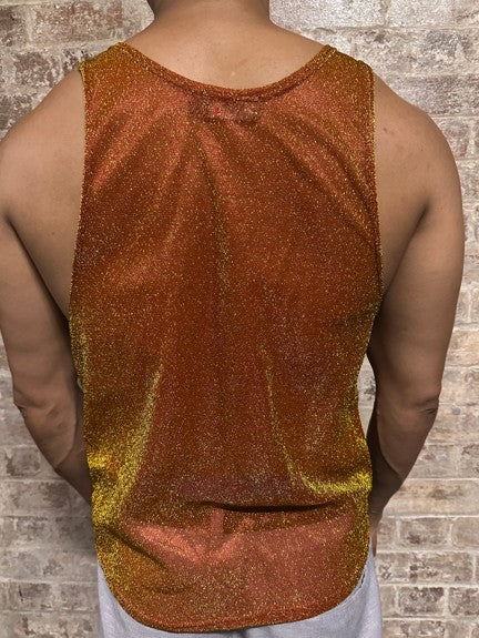 Daly Male Sheer Glitter Singlet