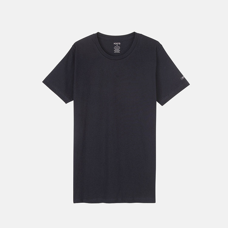 KOO'S CREW-NECK TEE BLACK