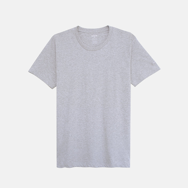 KOO'S CREW-NECK TEES GREY