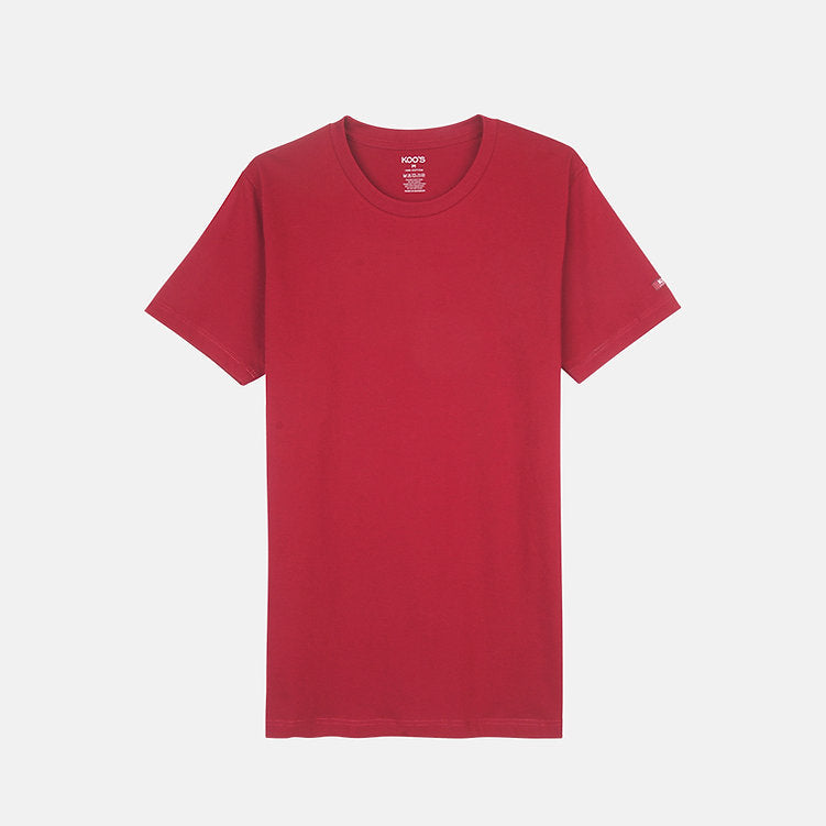 KOO'S CREW-NECK TEE RED