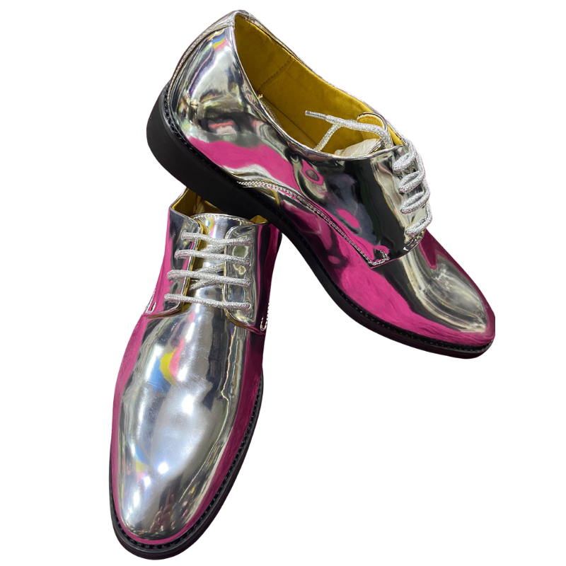 CHROME DRESS SHOES ON DISPLAY