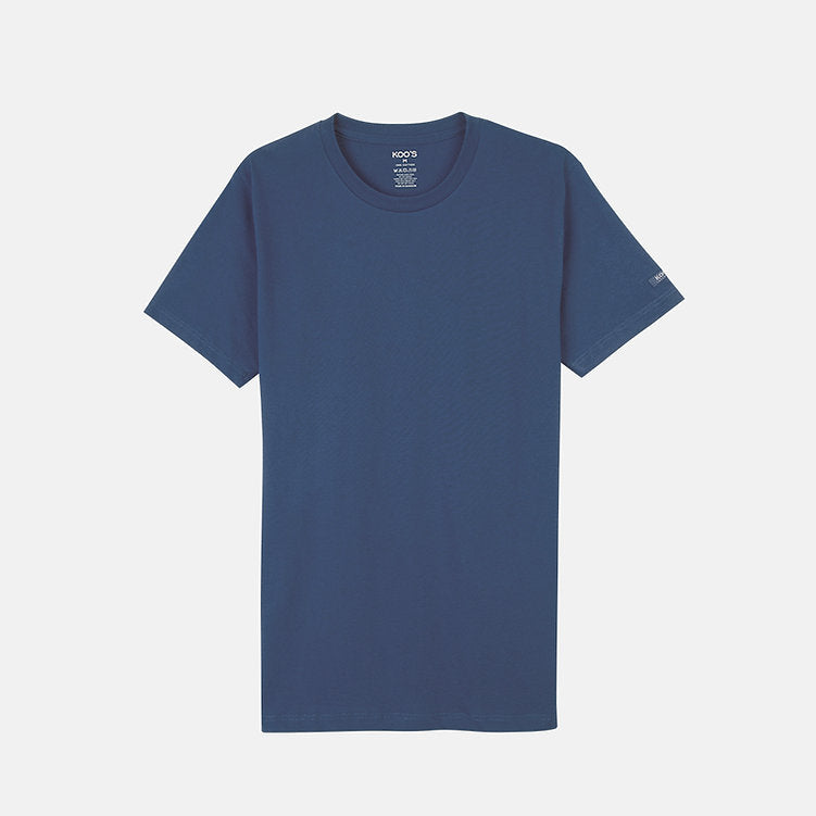 KOO'S CREW-NECK TEE NAVY