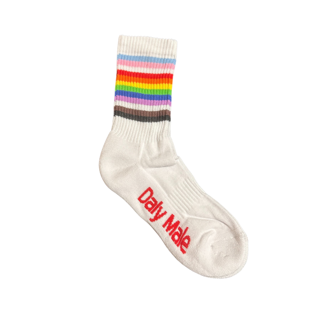 Daly Male Socks with Pride or Progress