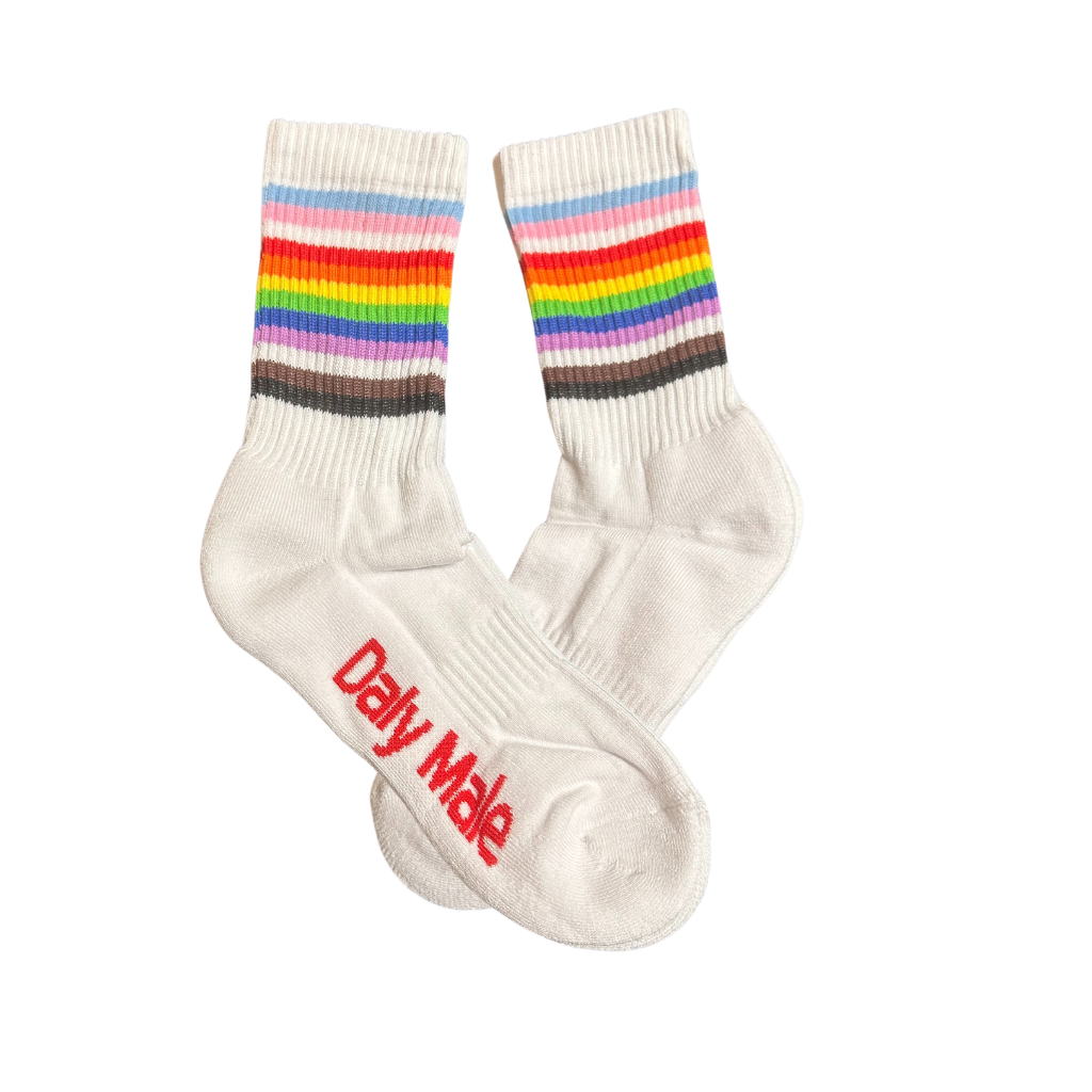 Daly Male Socks with Pride or Progress