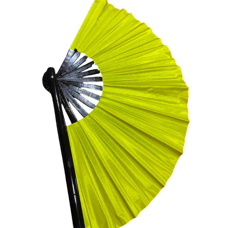 Daly Male Bamboo Clacking Party Fan Yellow