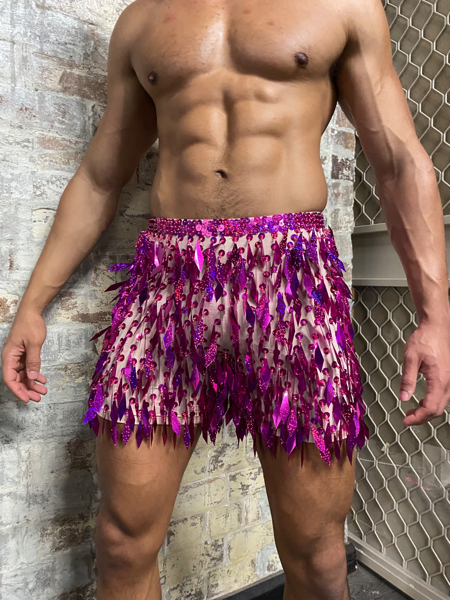 Daly Male Sequin Shorts