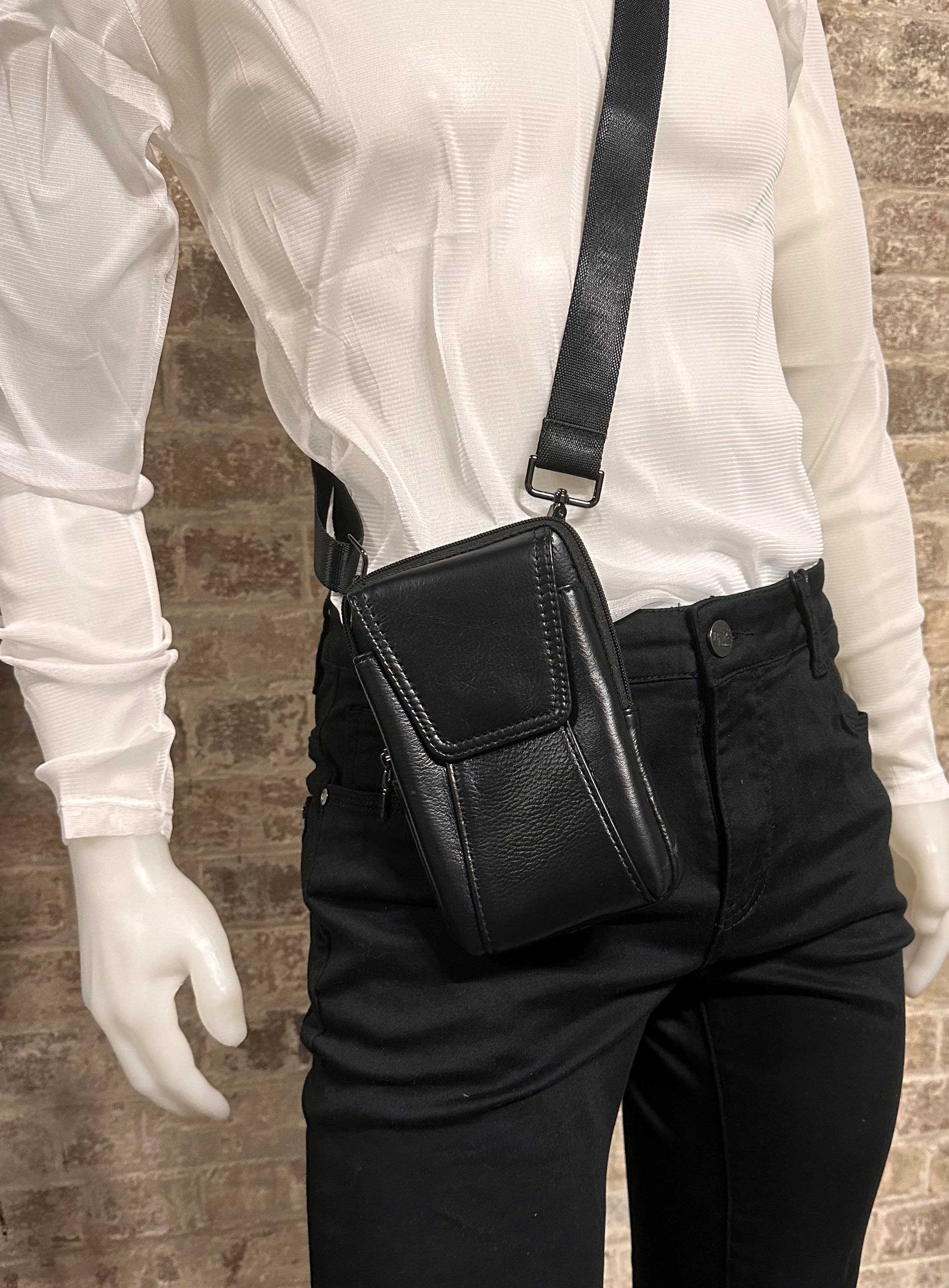 LEATHER CROSS BODY BAG