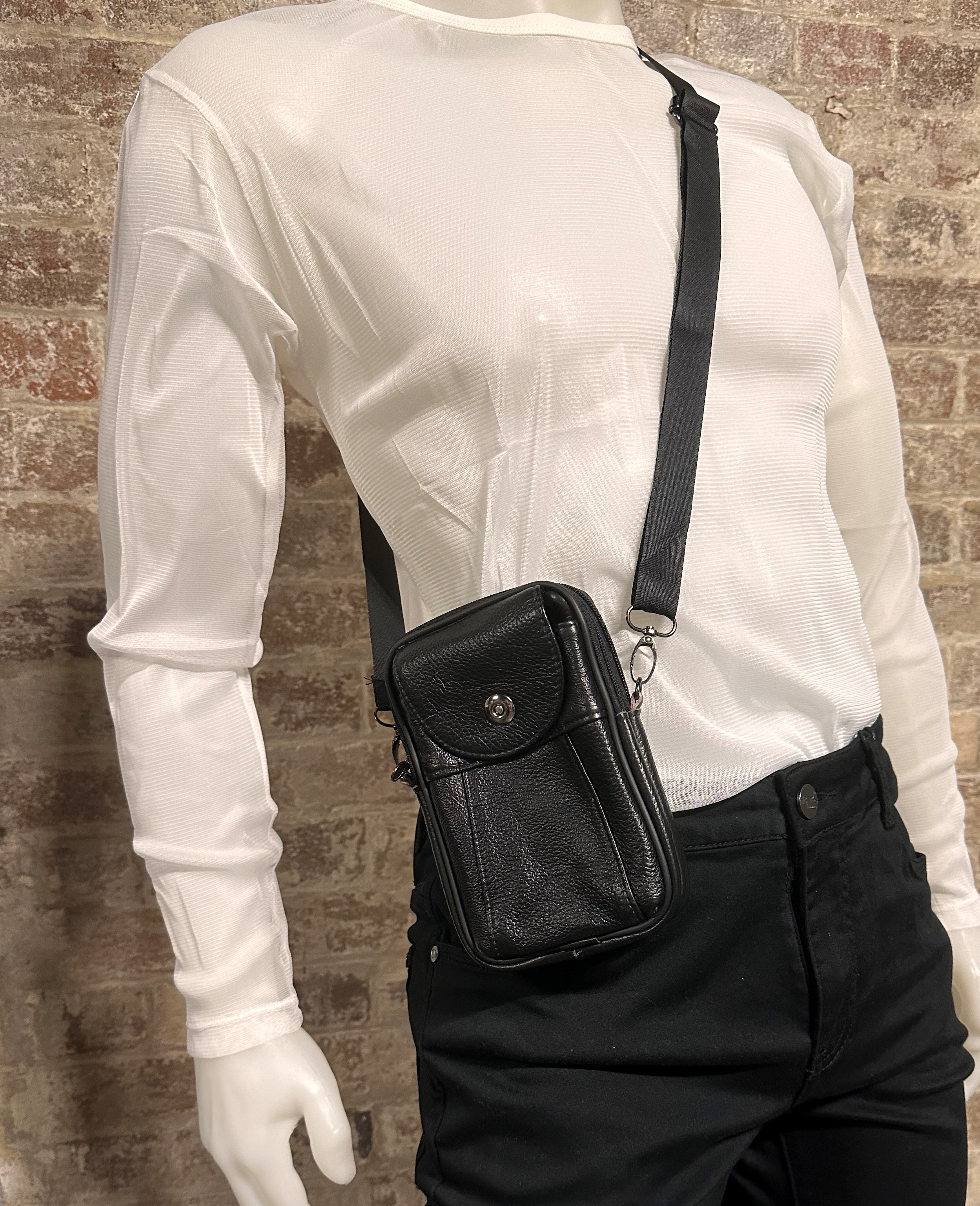 LEATHER CROSS BODY BAG