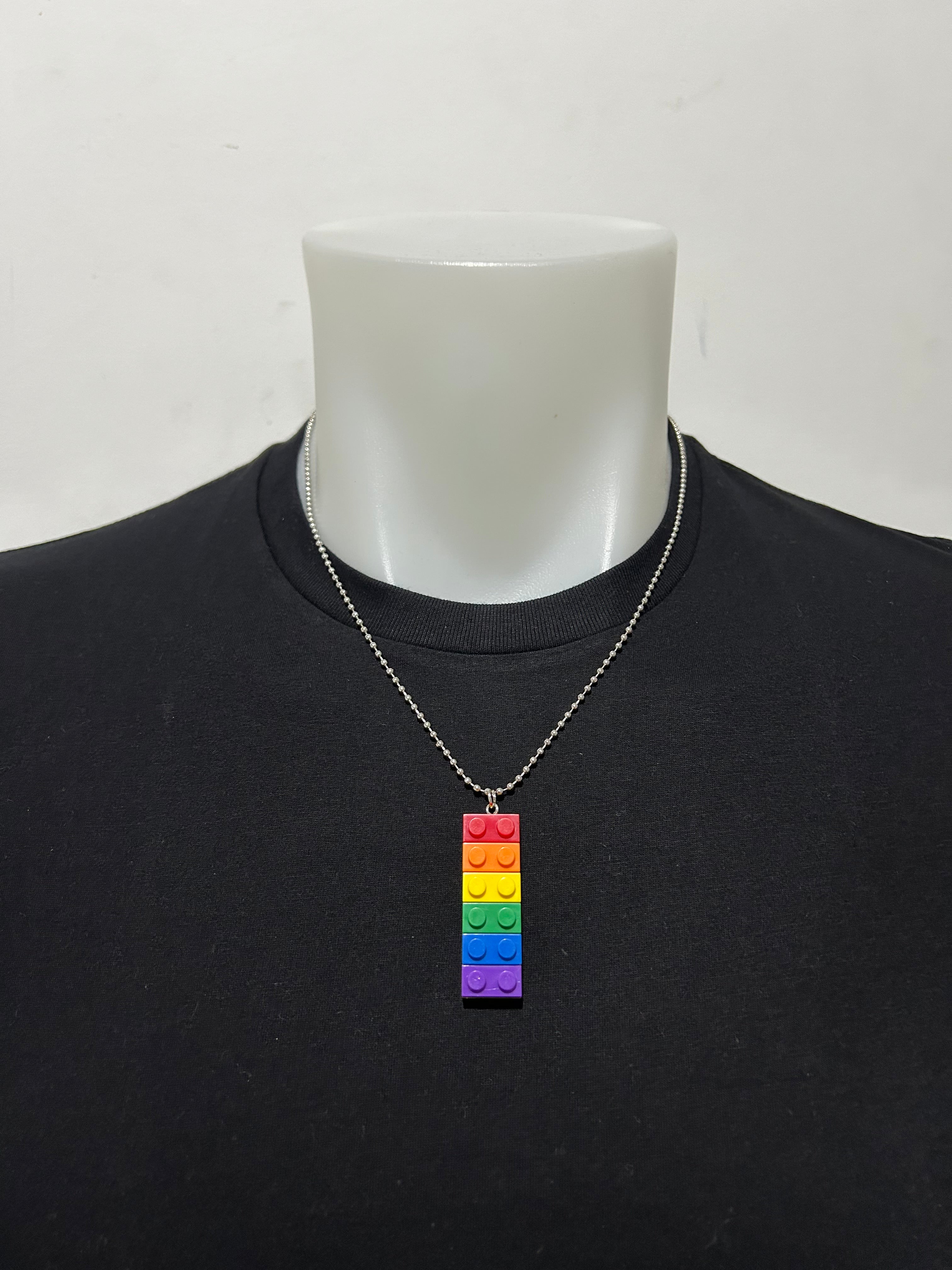 Daly Male Pride Lego Brick Necklace