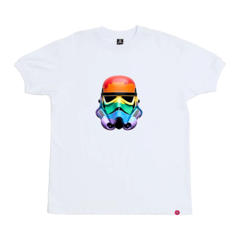 Kris Bee Bacon Daly Male Exclusive Pride Stormtrooper T-Shirt