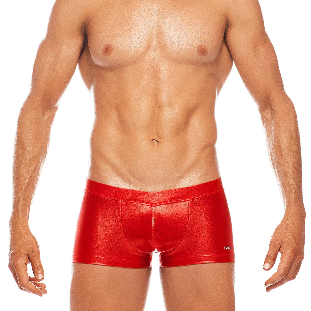 TRIBE LAS VEGAS SWIM TRUNK FIRE RED