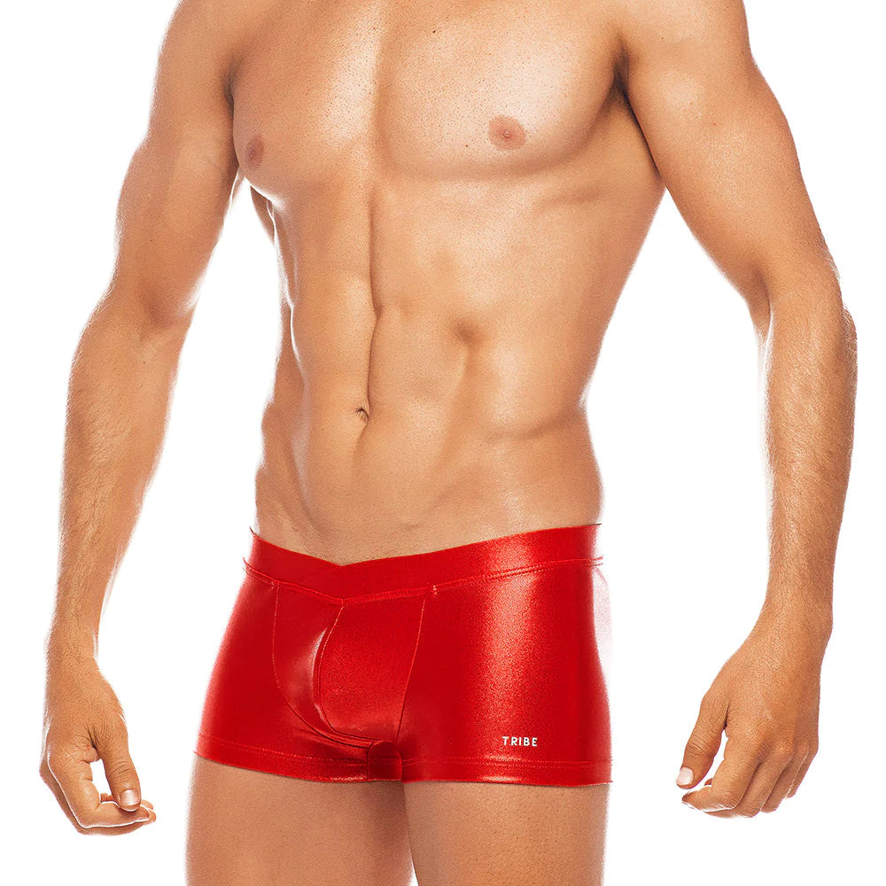 TRIBE LAS VEGAS SWIM TRUNK FIRE RED