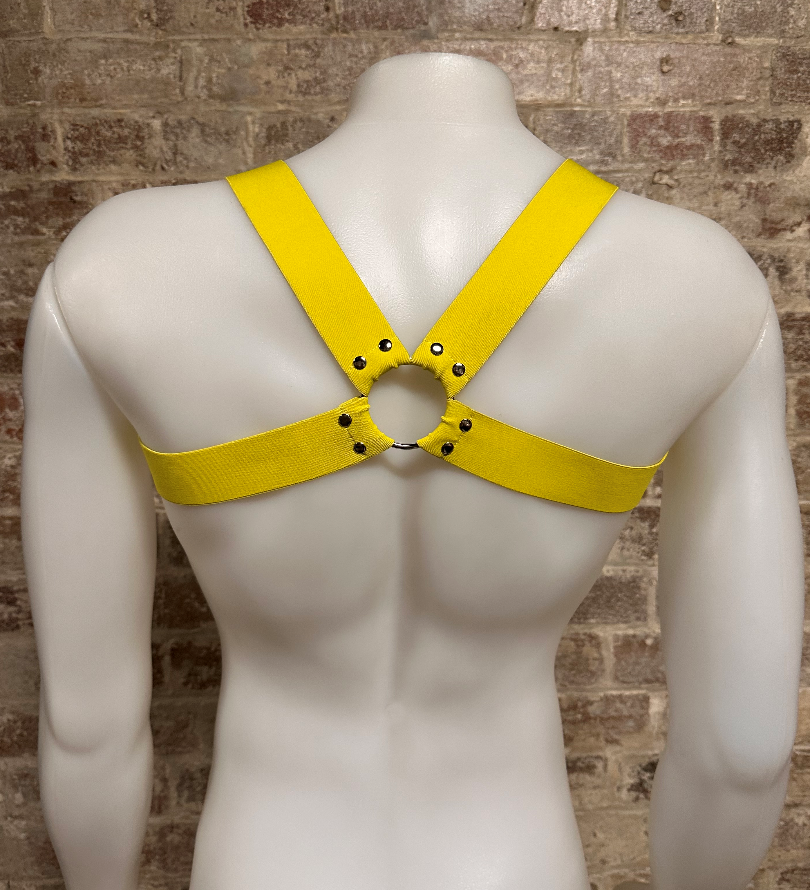 Daly Male Body Harness Neon Yellow