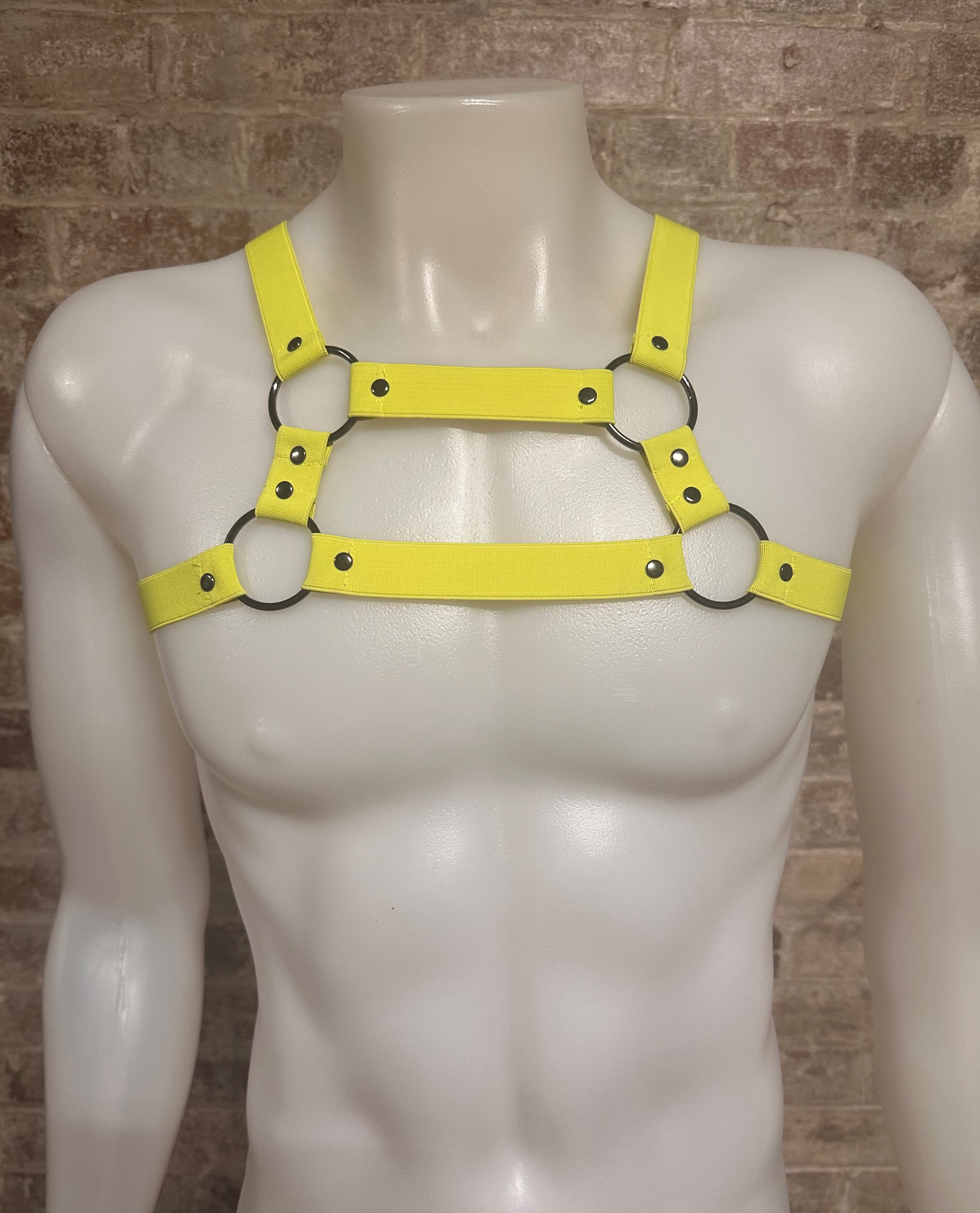 Daly Male Cage Harness with Rings