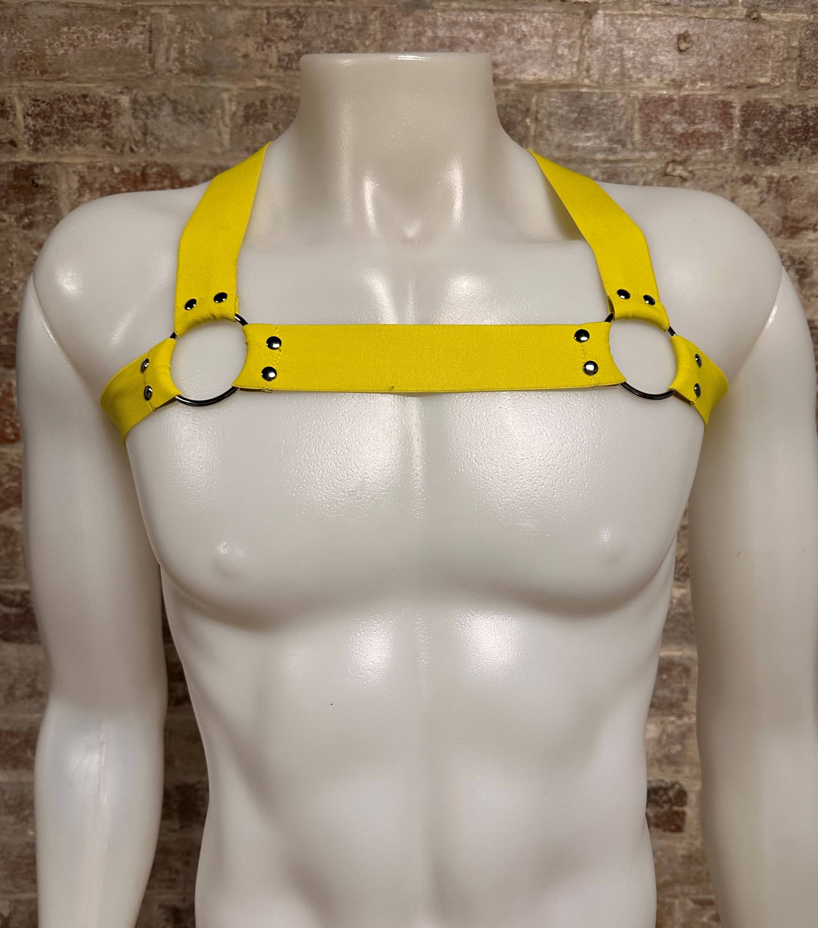 Daly Male Body Harness Neon Yellow