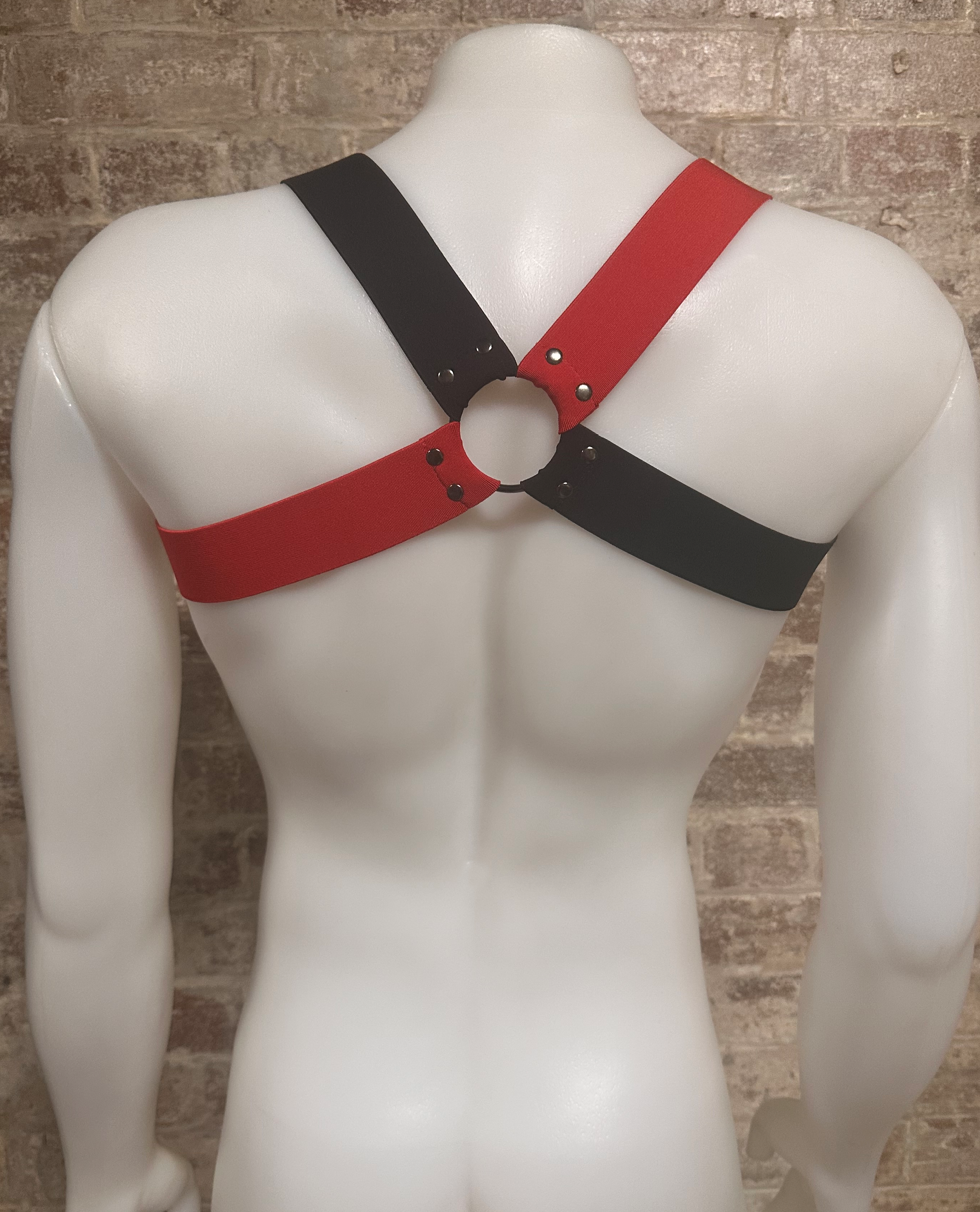 Daly Male Body Harness Red-Black