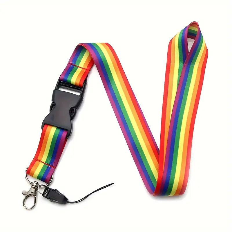 Daly Male Rainbow Pride Lanyard
